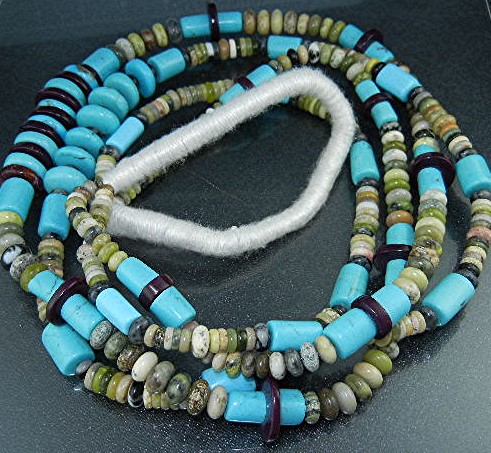 Navajo Turquoise Spiny Oyster Jasper Necklace S. Turpen