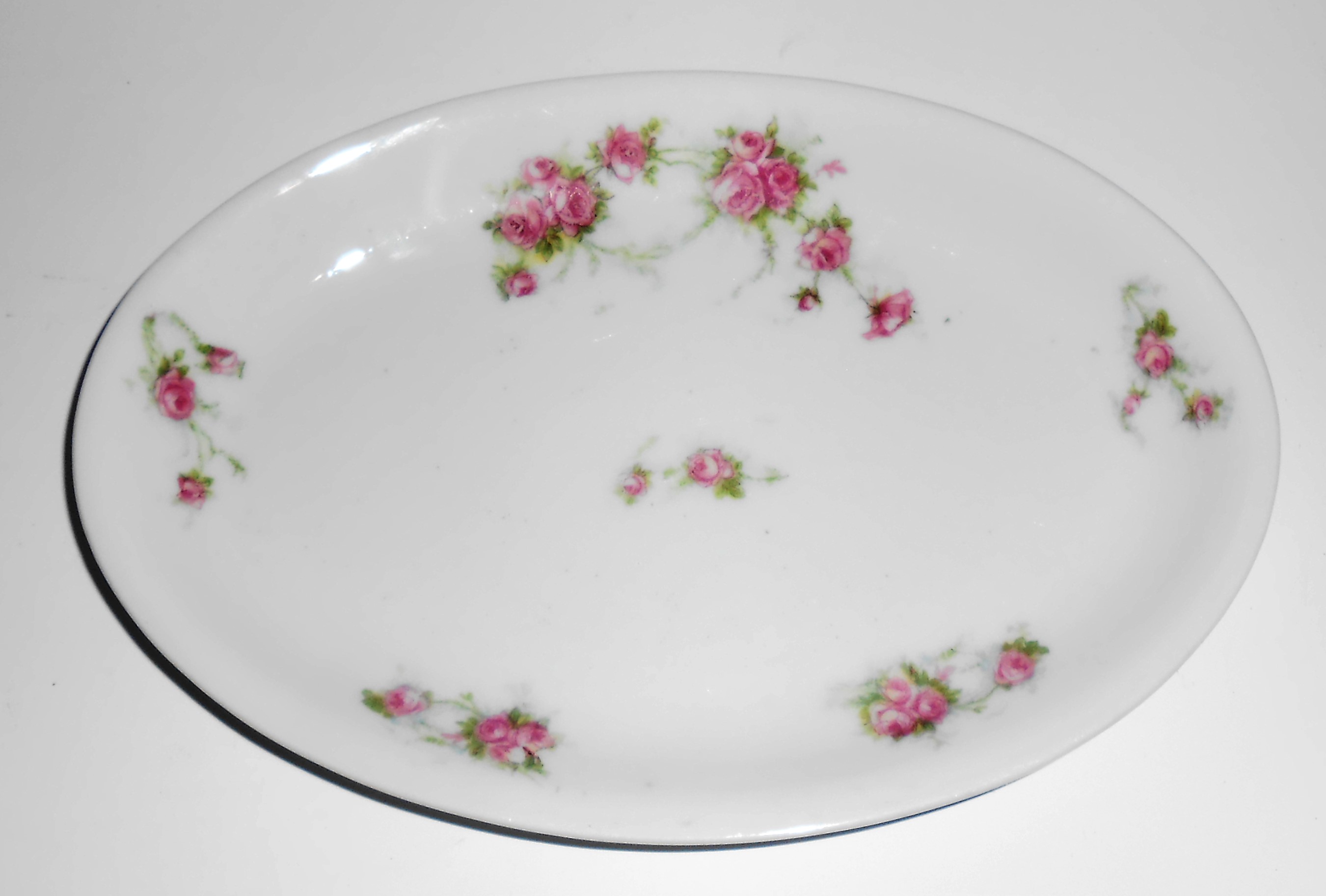 Austria Victoria China Porcelain Pink Roses Relish
