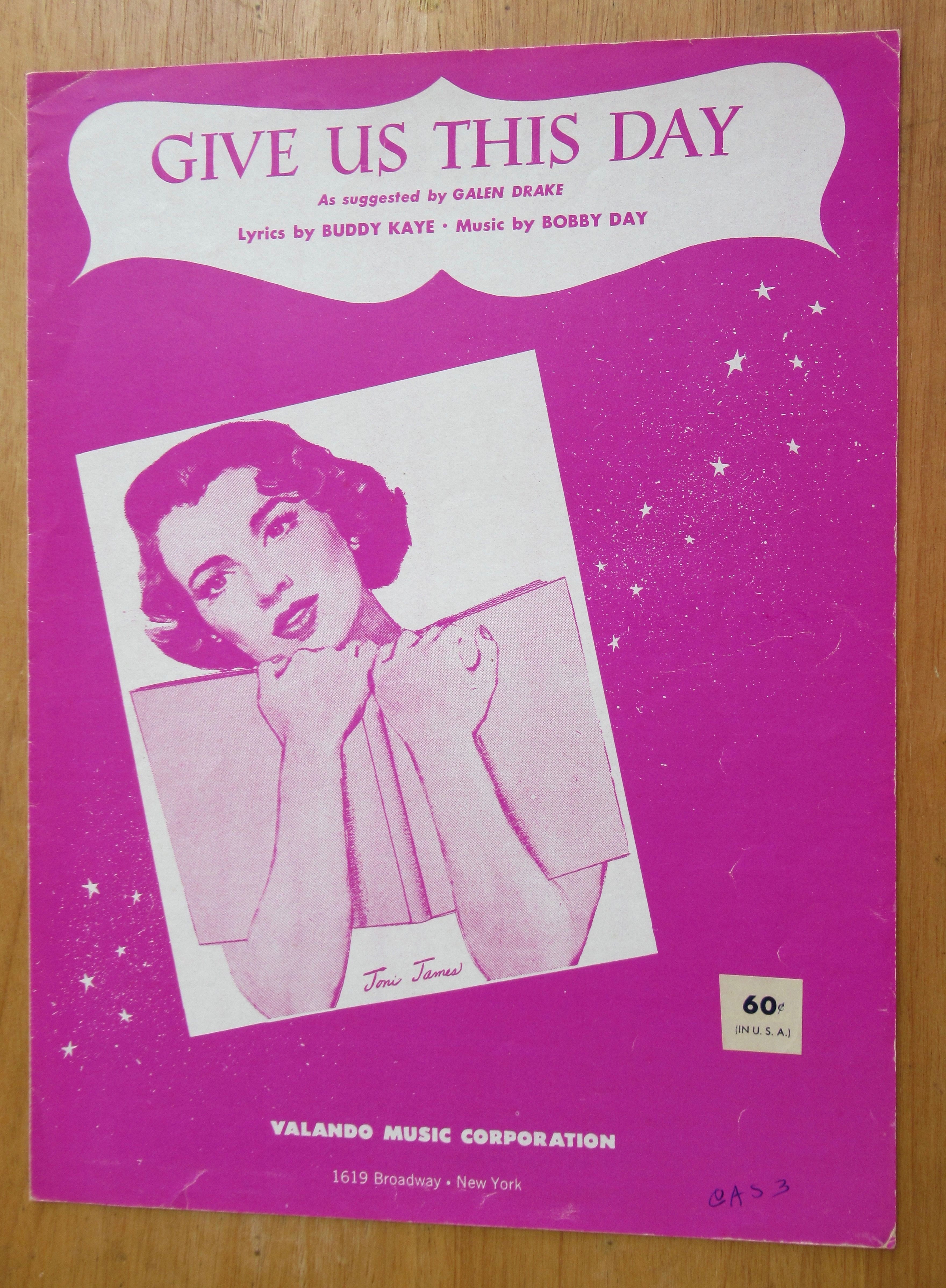 1956 Give Us This Day Sheet Music