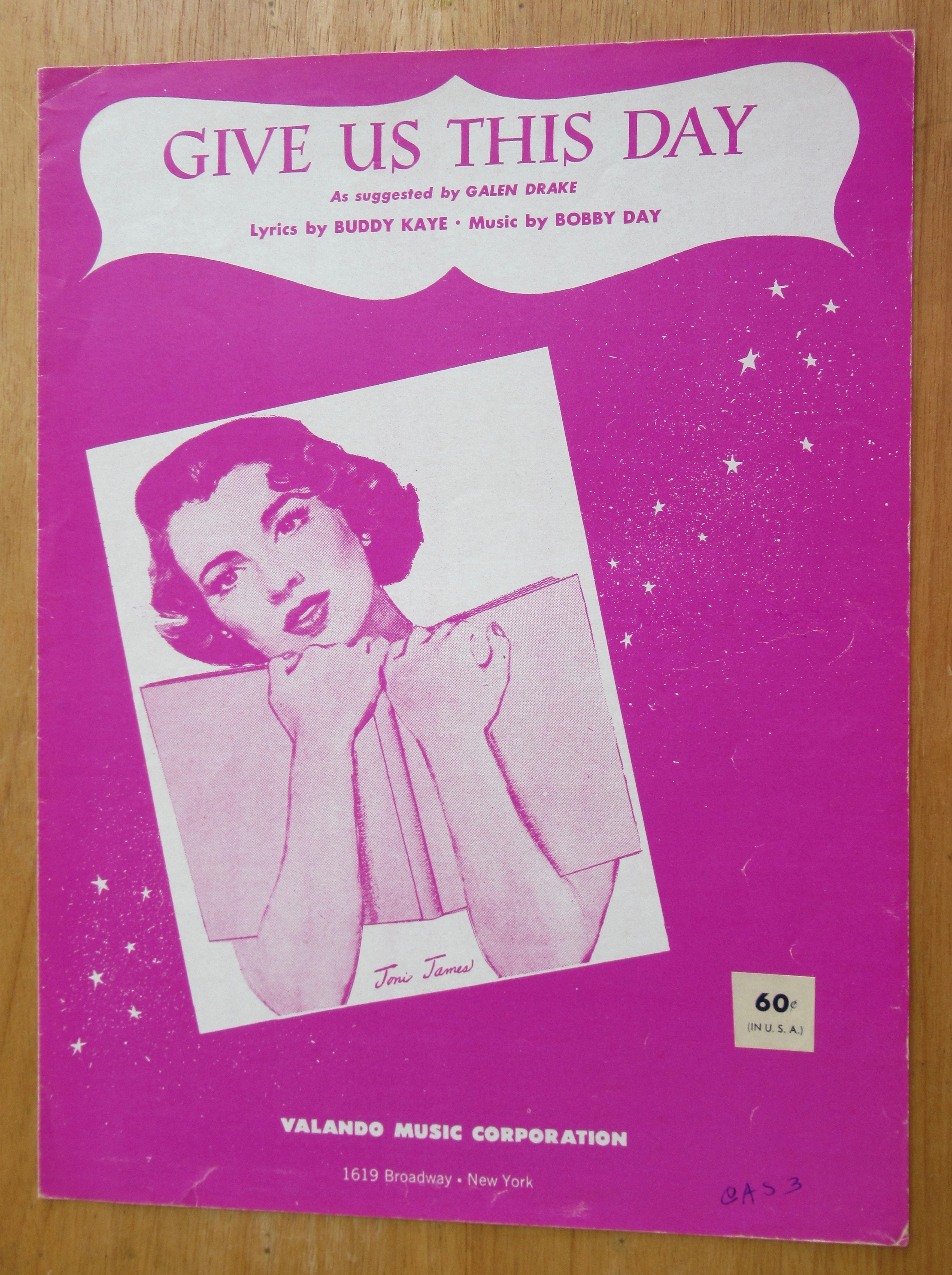 1956 Give Us This Day Sheet Music