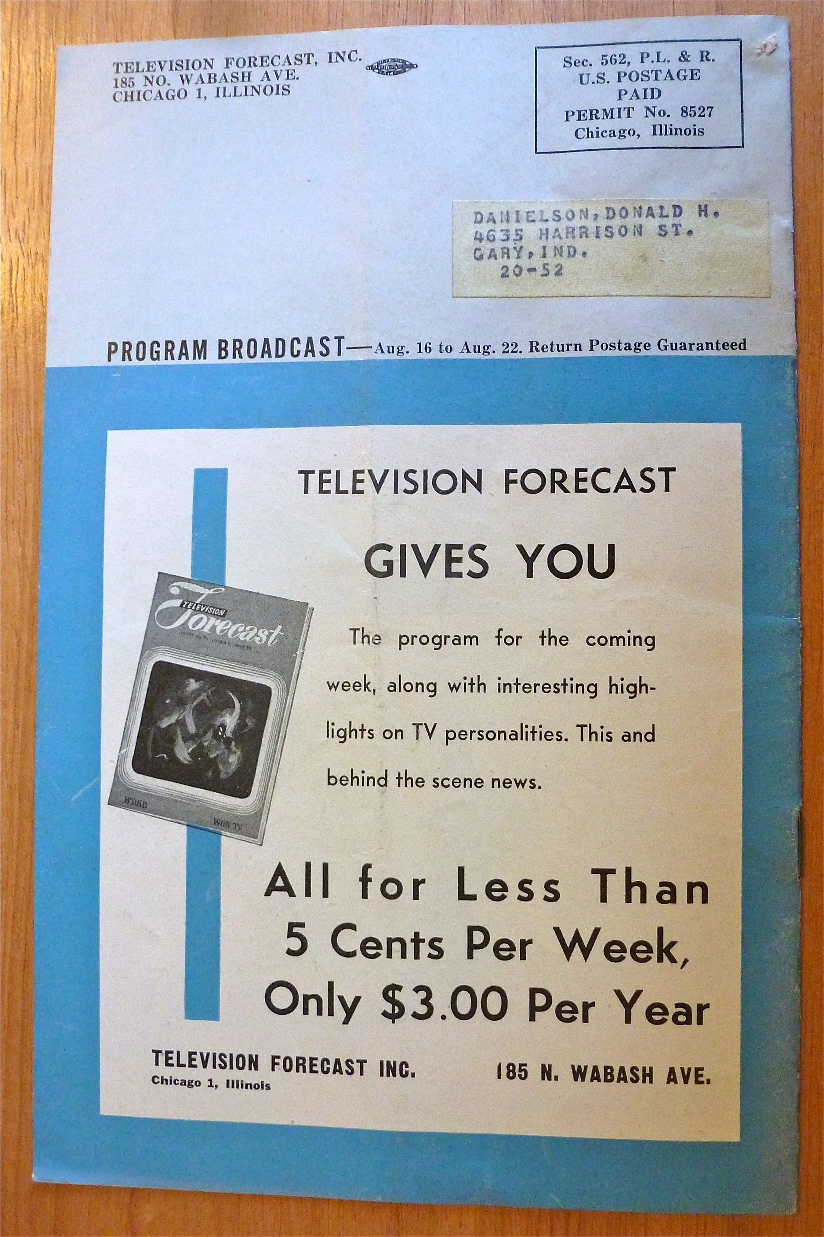 1948 Chicago Television Forecast Vol.1-#15 Young/Victor