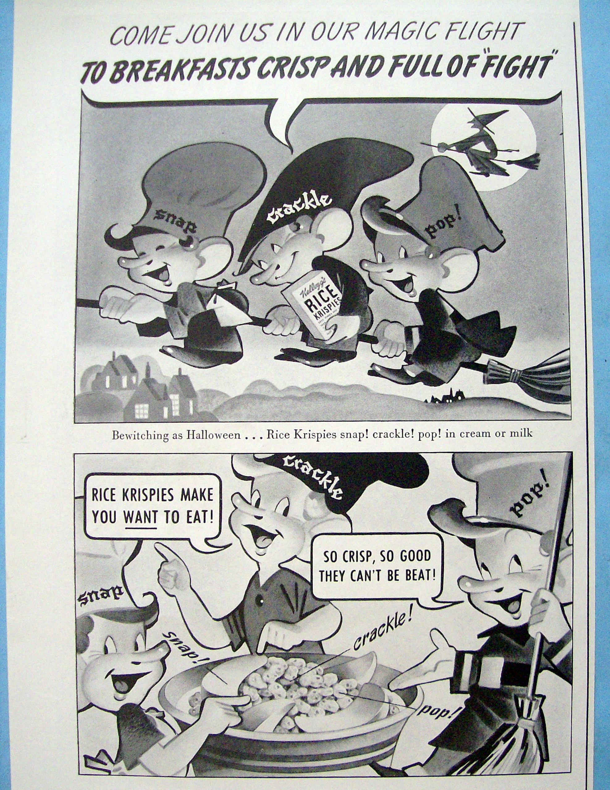 1942 Kellogg's Rice Krispies Cereal with Snap & Friends