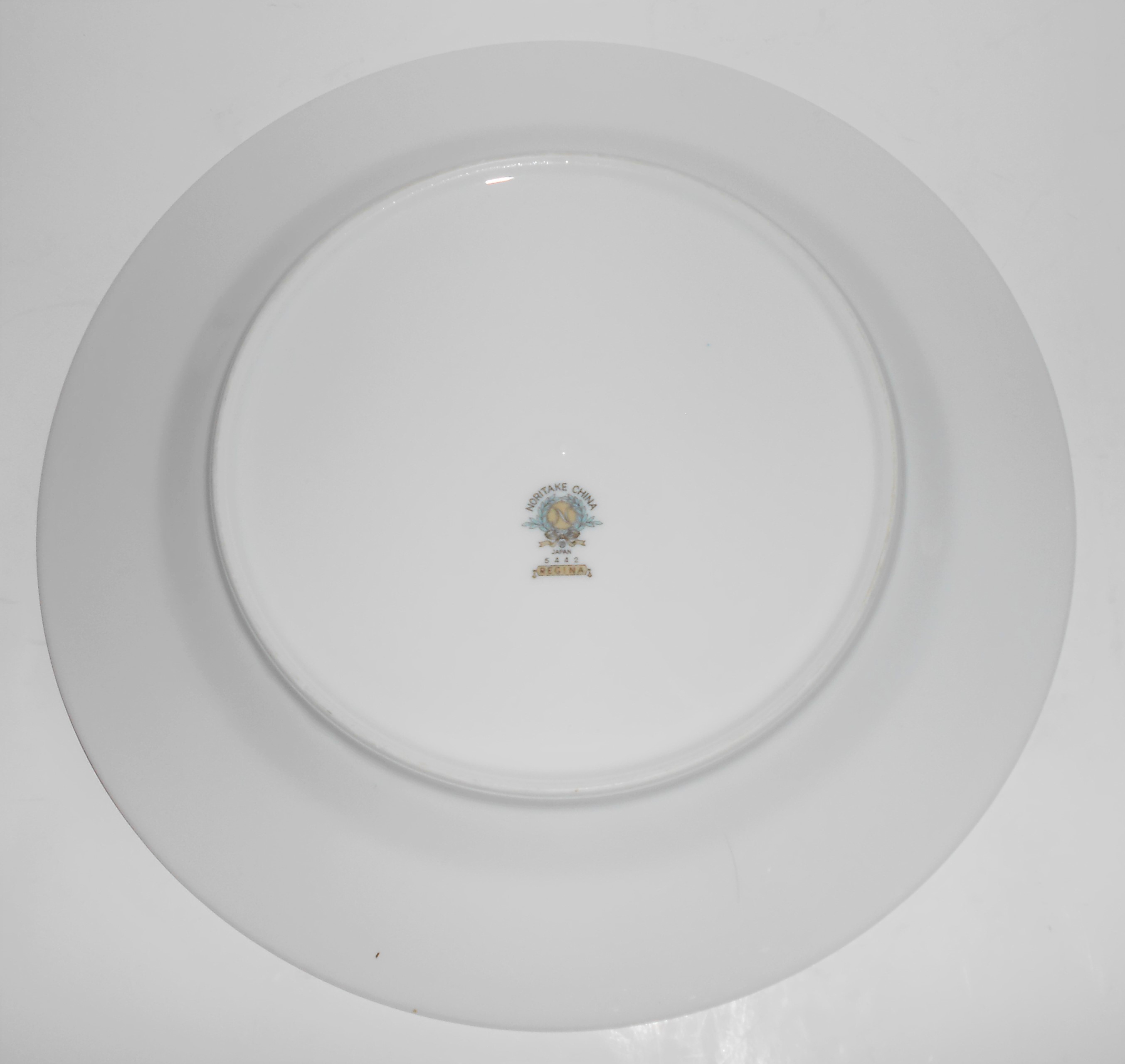 Noritake Porcelain China 5442 Regina w/Platinum Dinner
