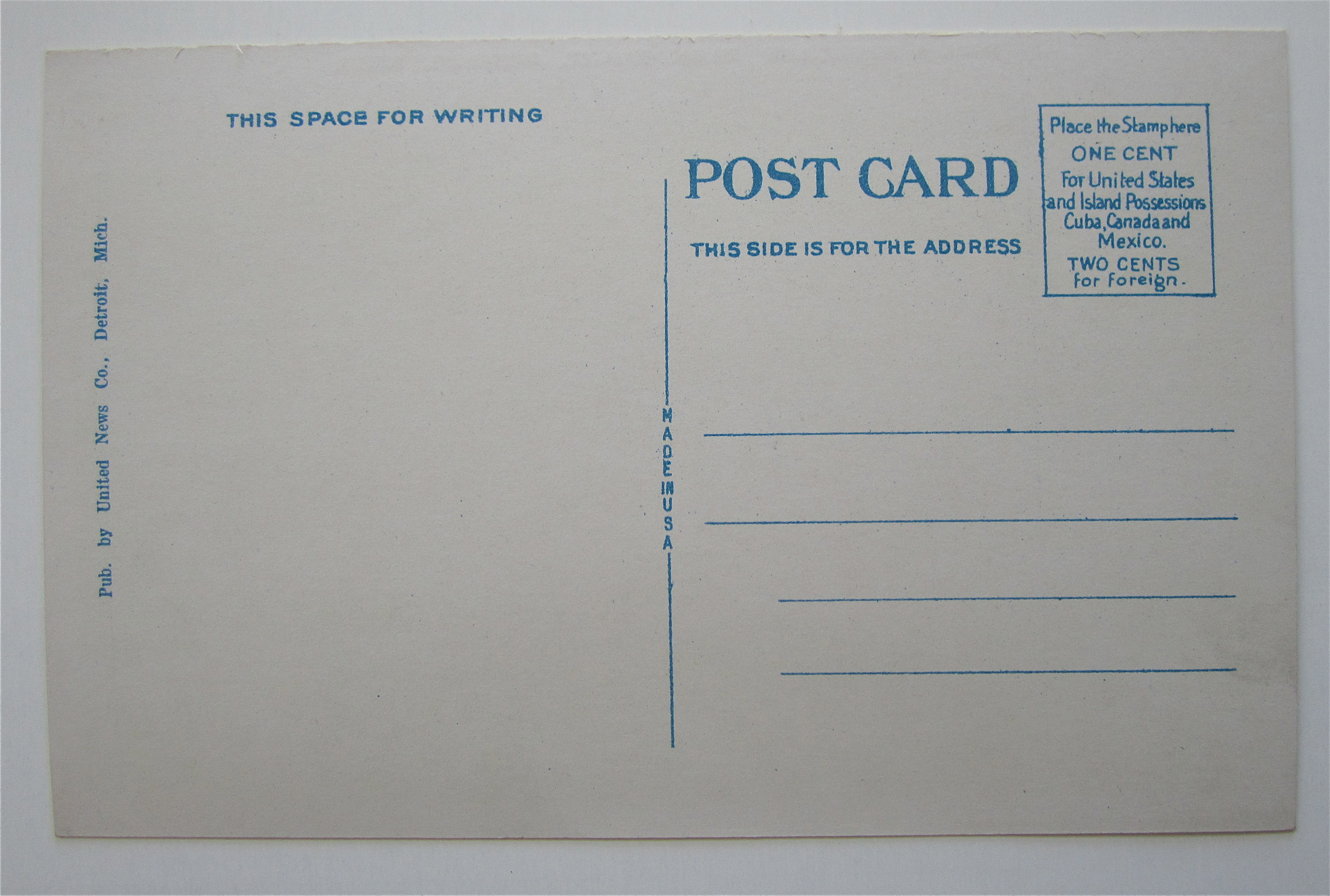 Ford's Highland Park Plant, Detroit, Michigan Postcard