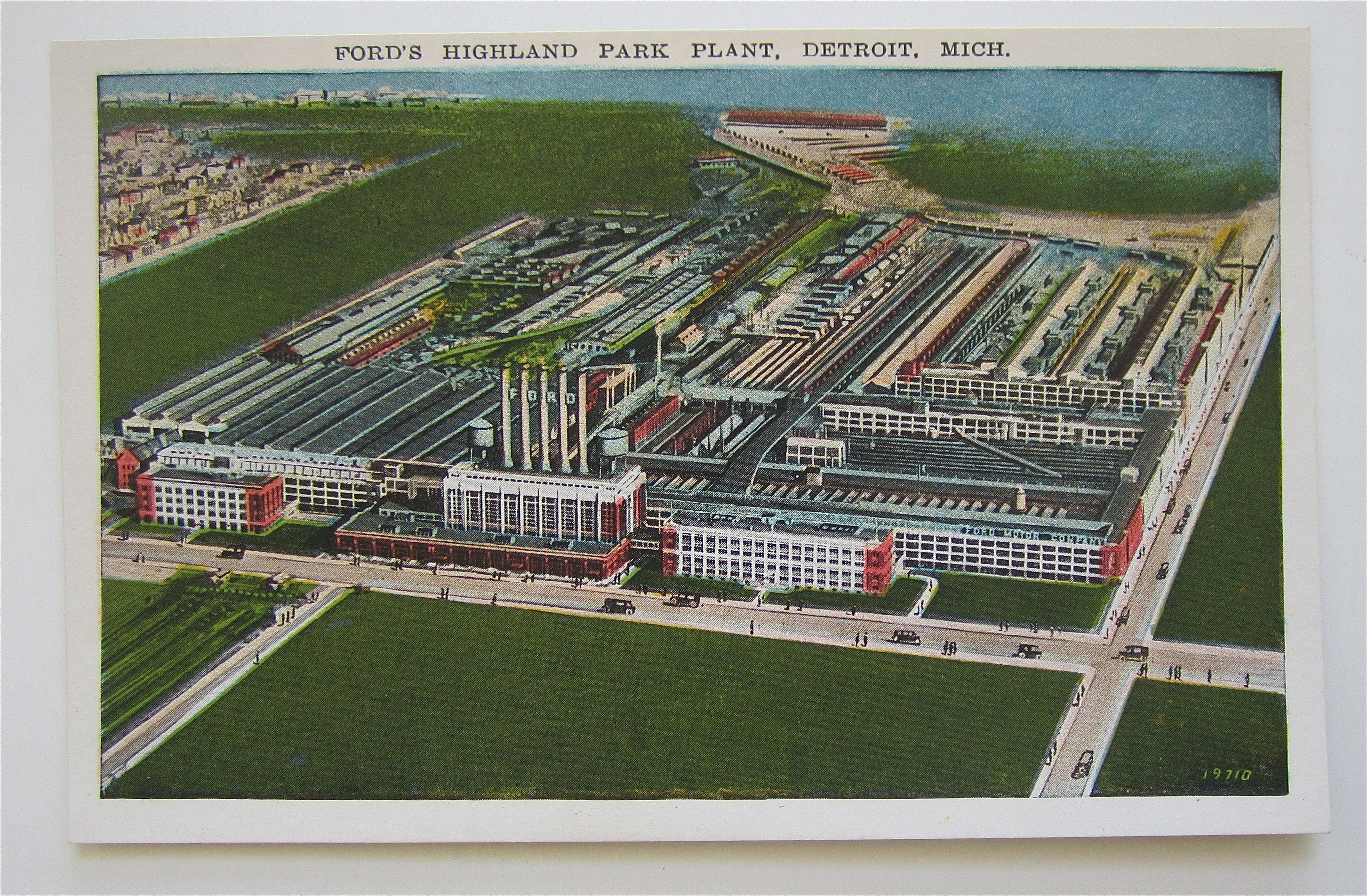 Ford's Highland Park Plant, Detroit, Michigan Postcard