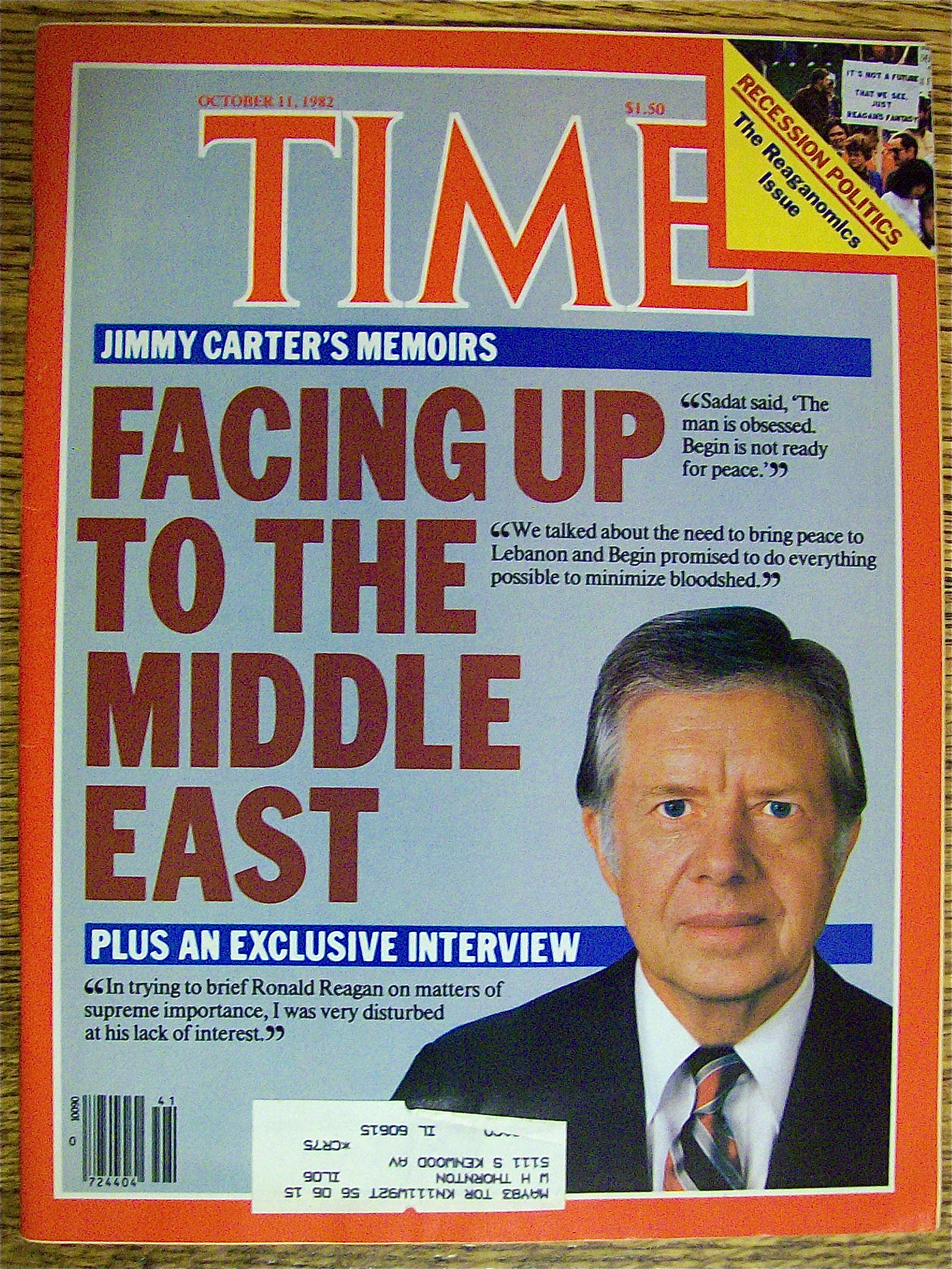 Time Magazine-October 11, 1982-Jimmy Carter