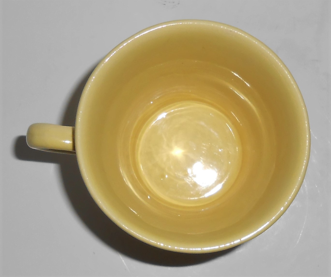 Coors Pottery Rosebud Rare Yellow Handled Tumbler