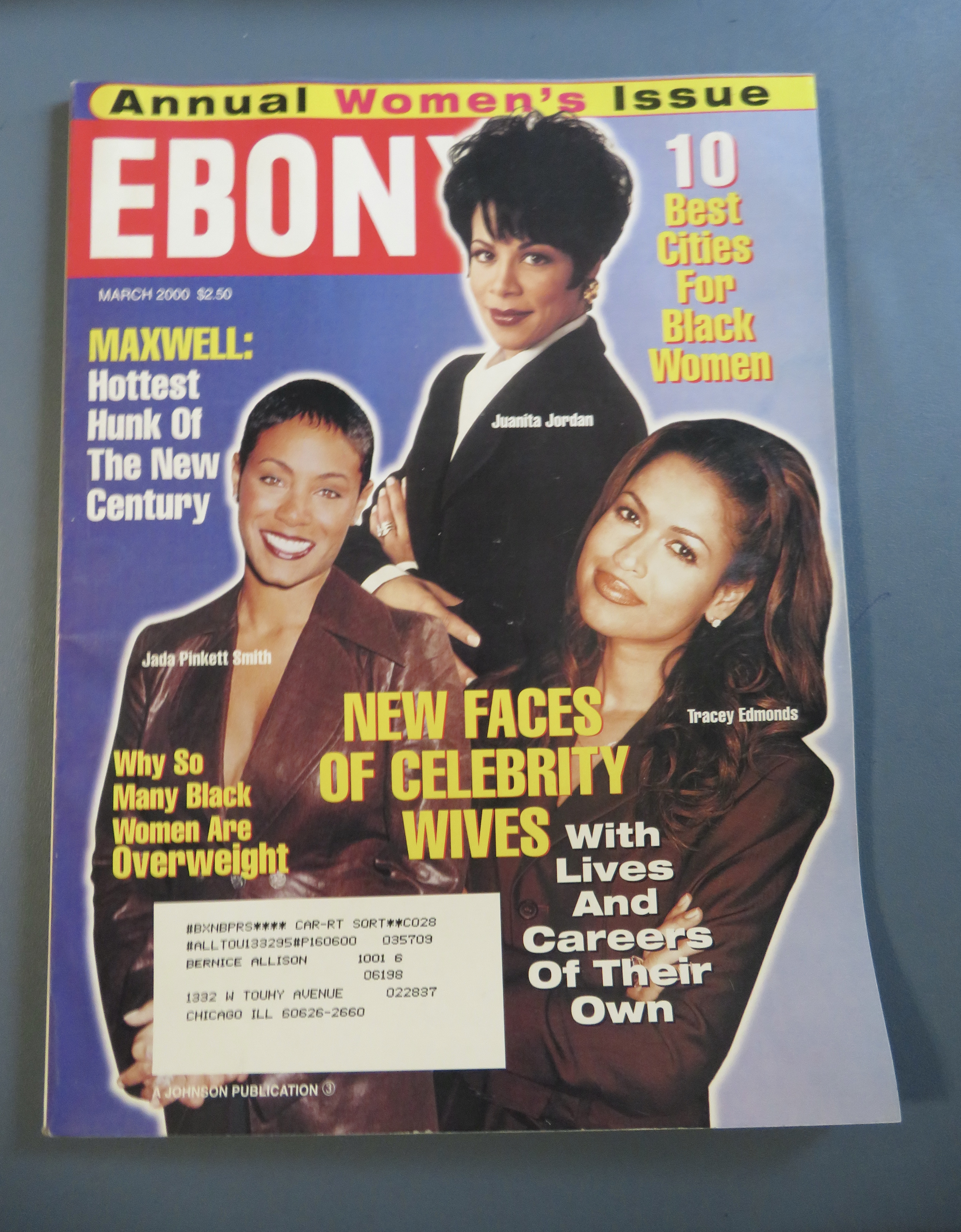 Ebony Magazine - March 2000 - Celebrity Wives