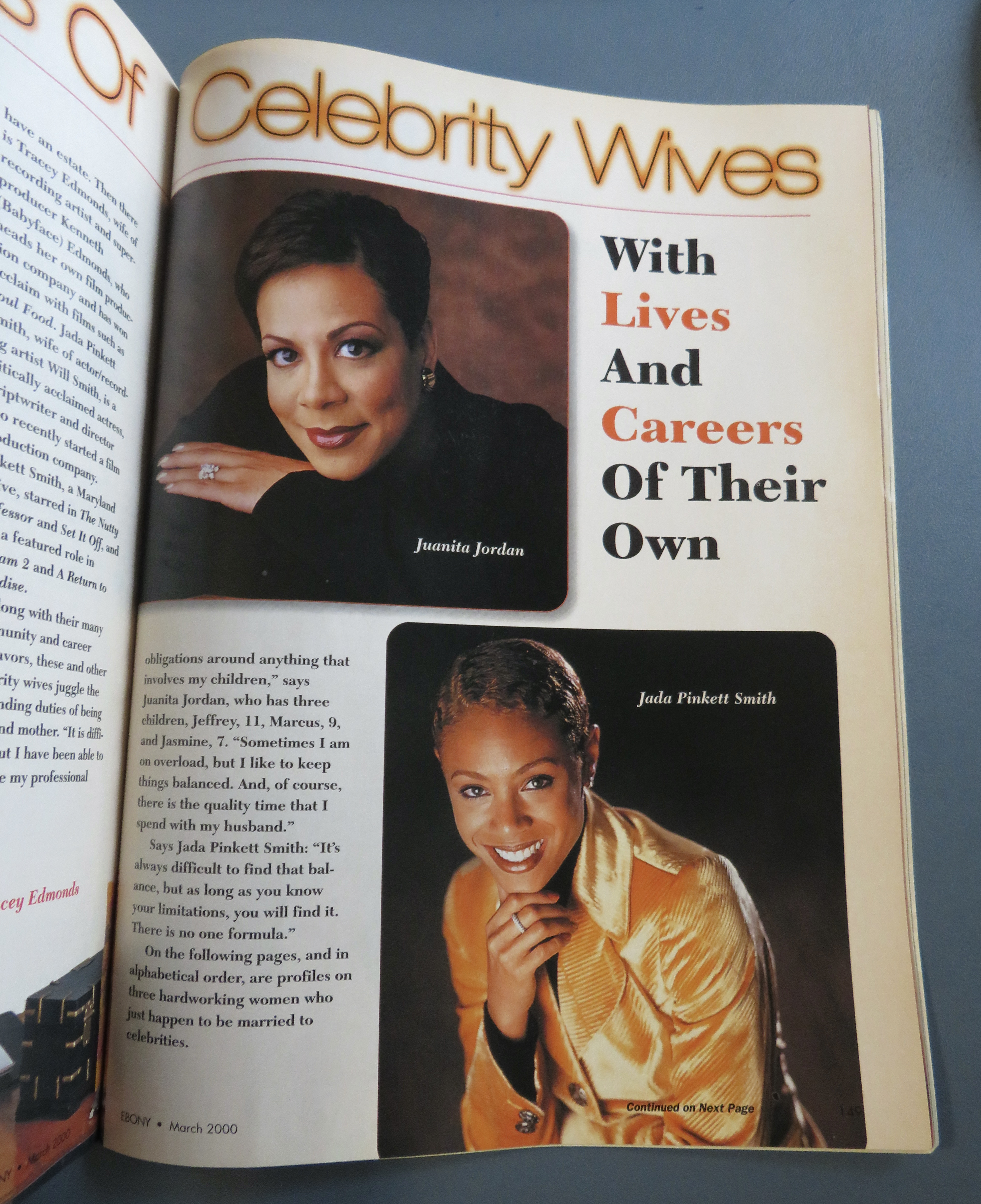 Ebony Magazine - March 2000 - Celebrity Wives