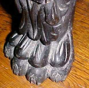 Bookcase Ornate Carving Two Door Lions