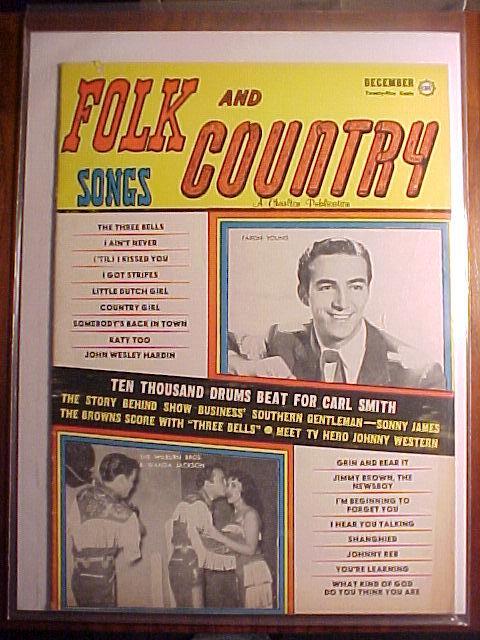 Folk and Country Songs Magazine - December 1959