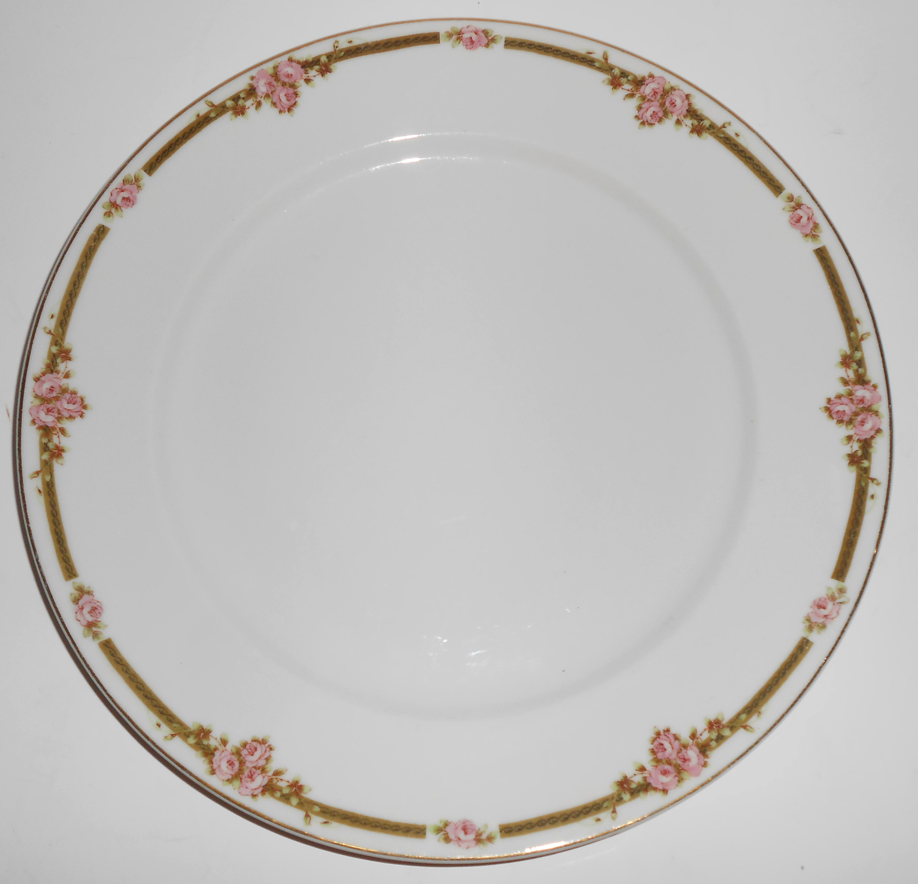 Nagoya Shokai Japan Porcelain China Pink Roses Dinner