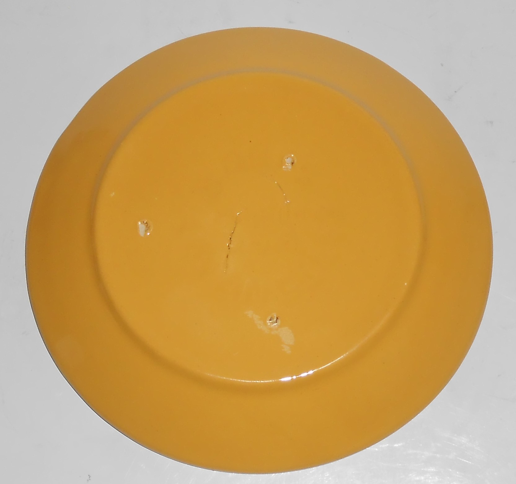 Bauer Pottery Ring Ware Yellow Bread Plate