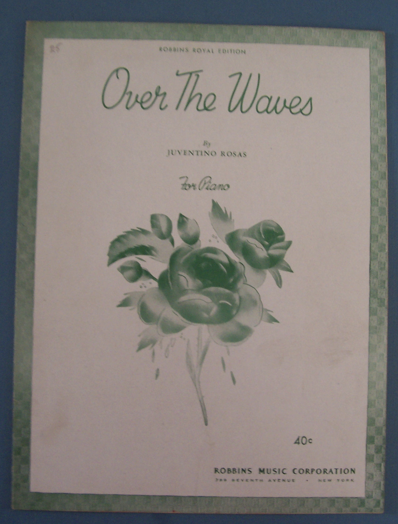 Sheet Music For 1934 Over The Waves