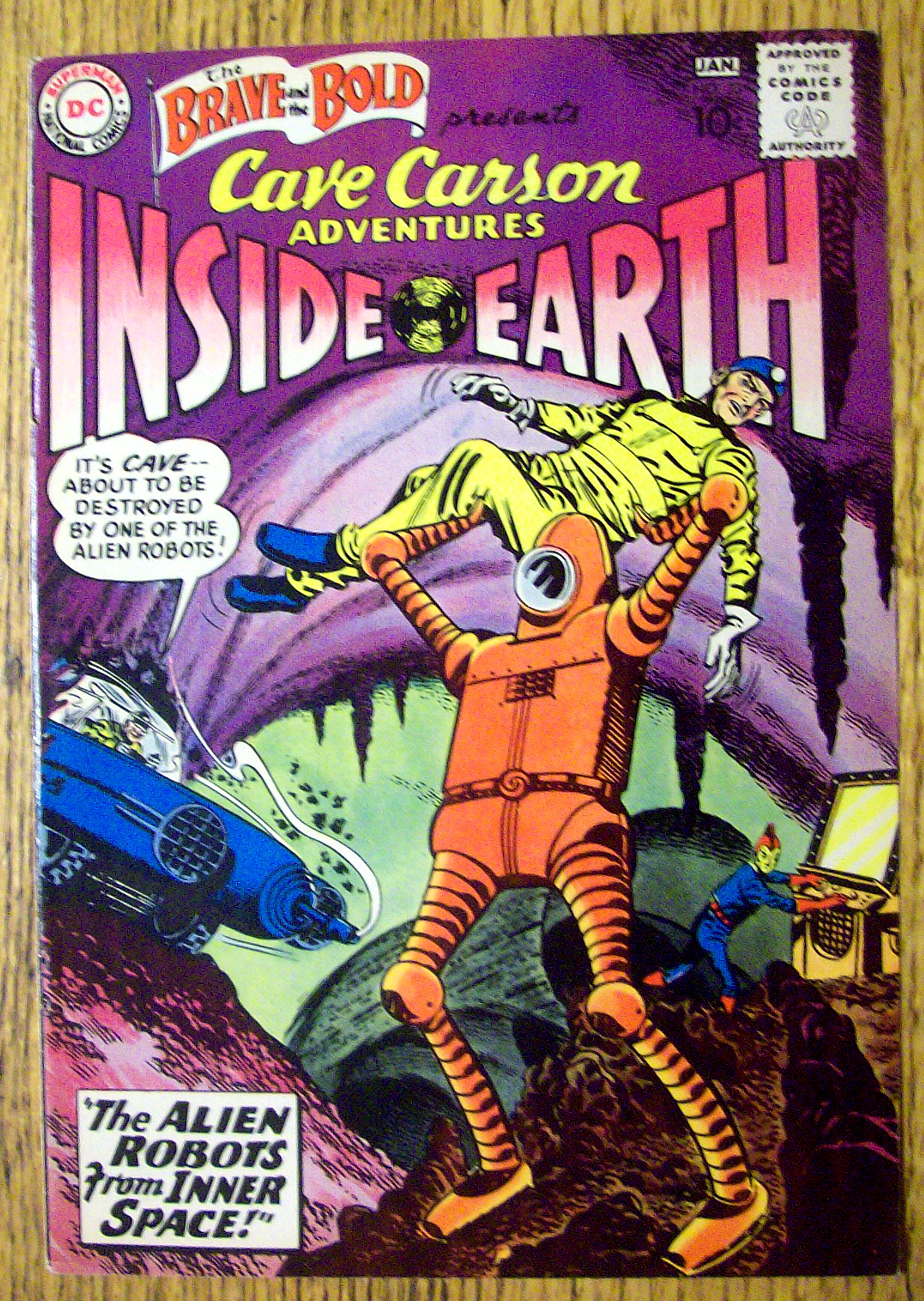 Brave and the Bold Comic Cover-January 1960-Alien Robot