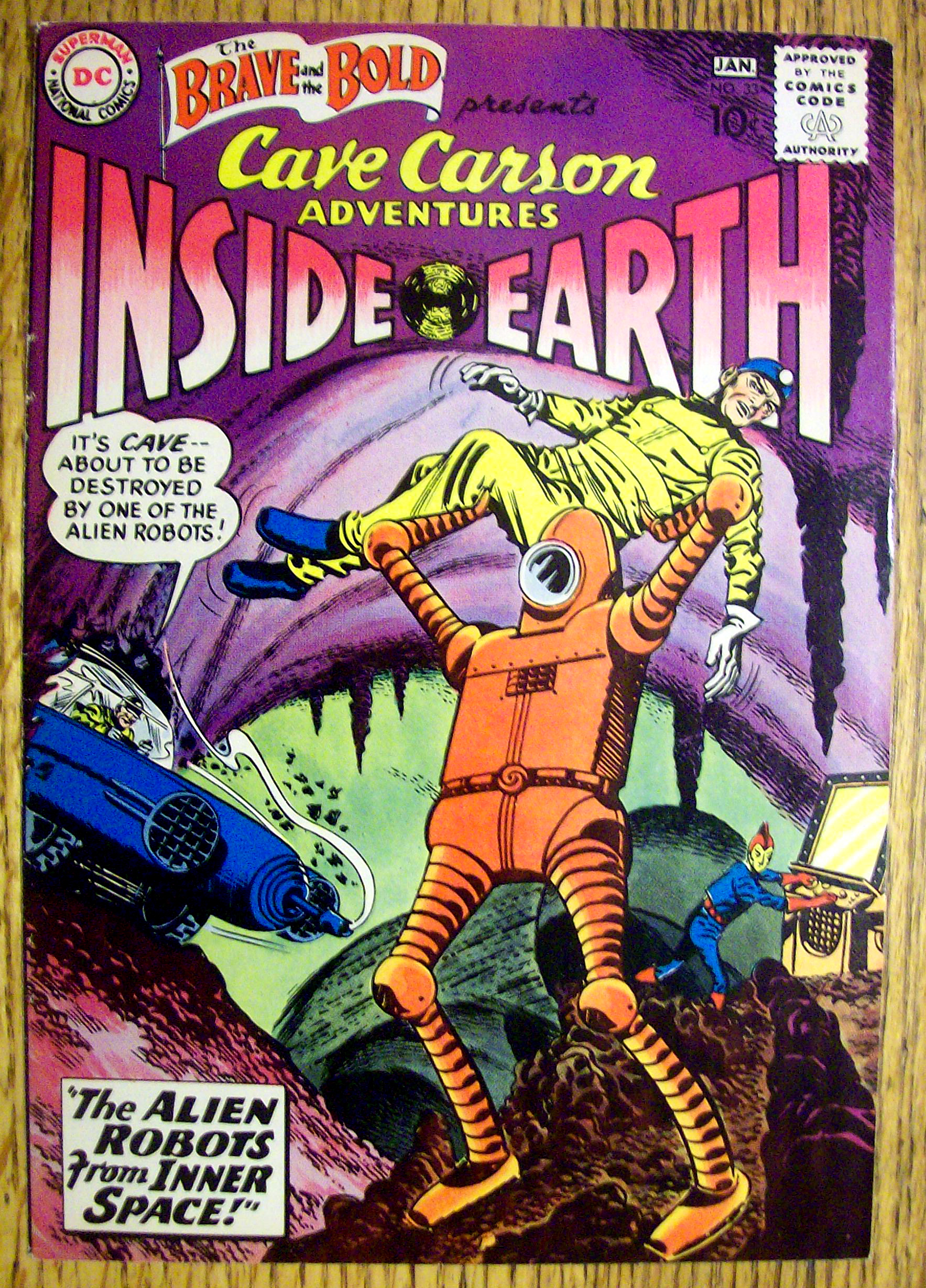 Brave and the Bold Comic Cover-January 1960-Alien Robot