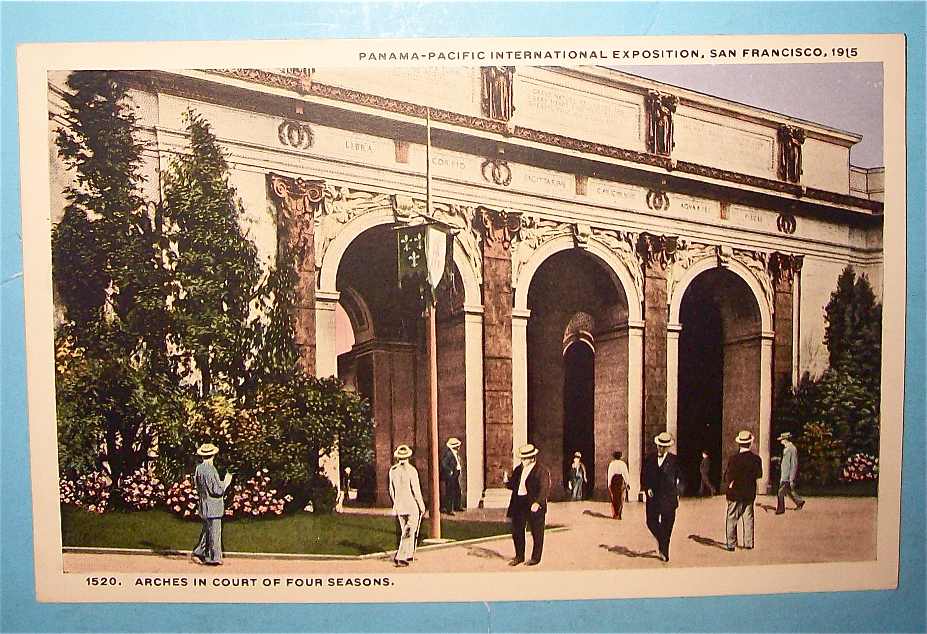Arches In Court Of Four Seasons Postcard (Pan Pac Expo)