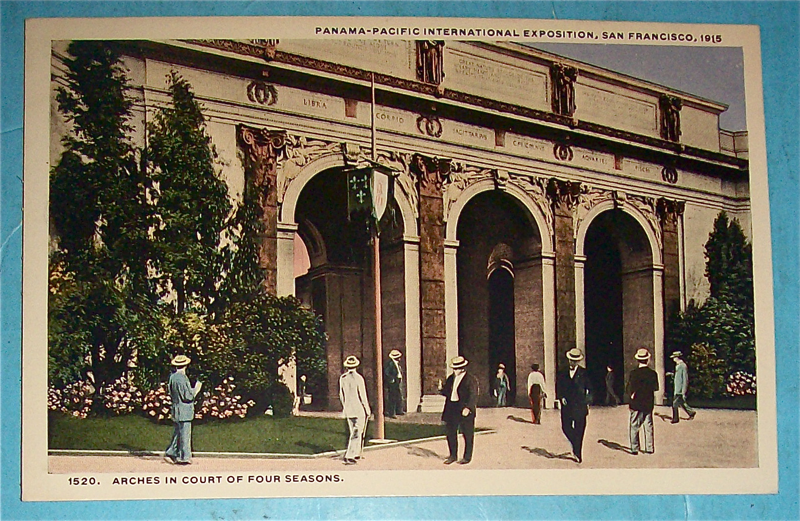 Arches In Court Of Four Seasons Postcard (Pan Pac Expo)
