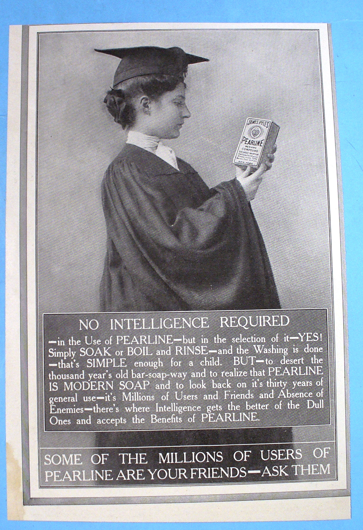 1907 Pearline with Graduate