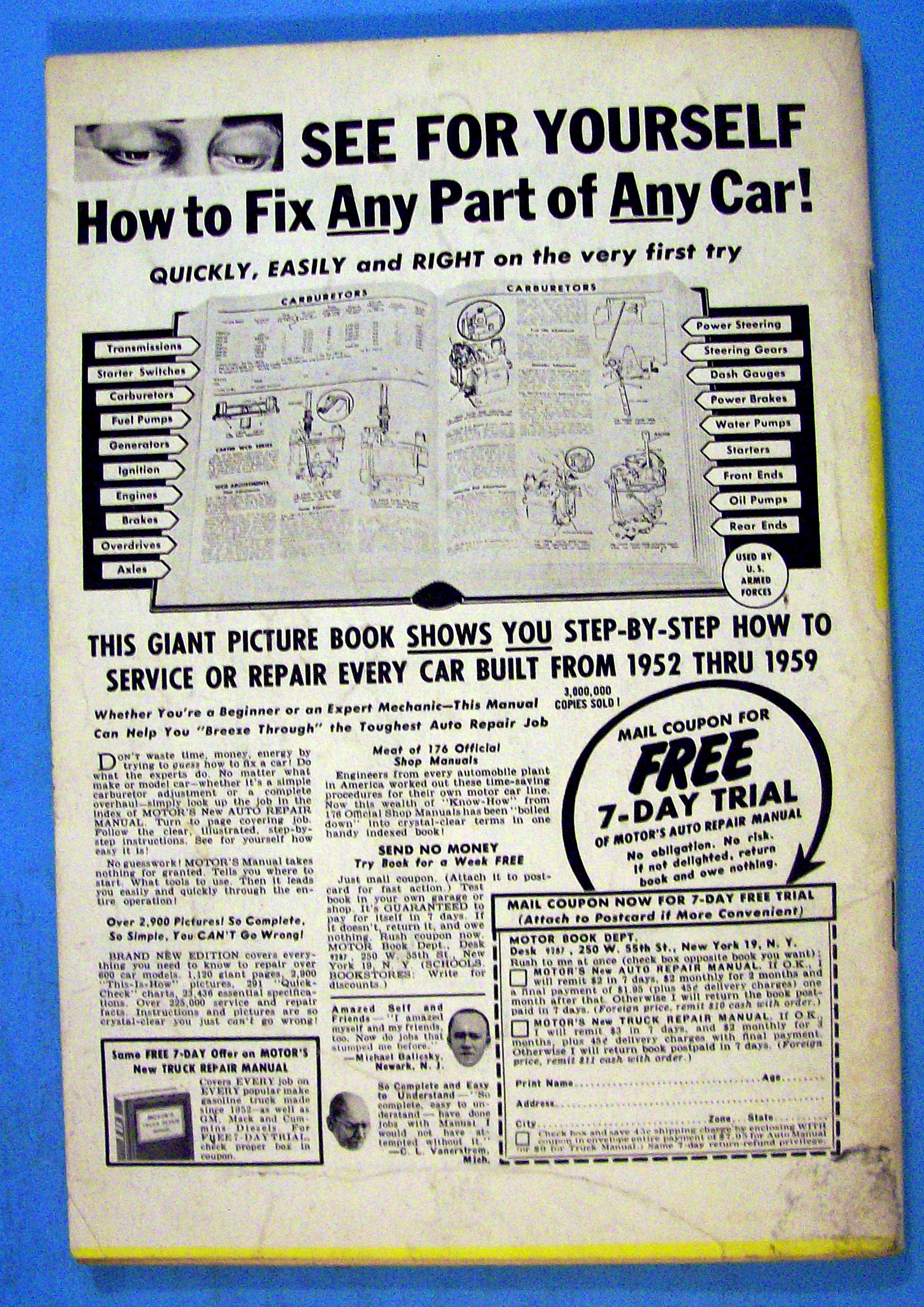 Car Speed And Style July 1959 Engine Swap & Painting