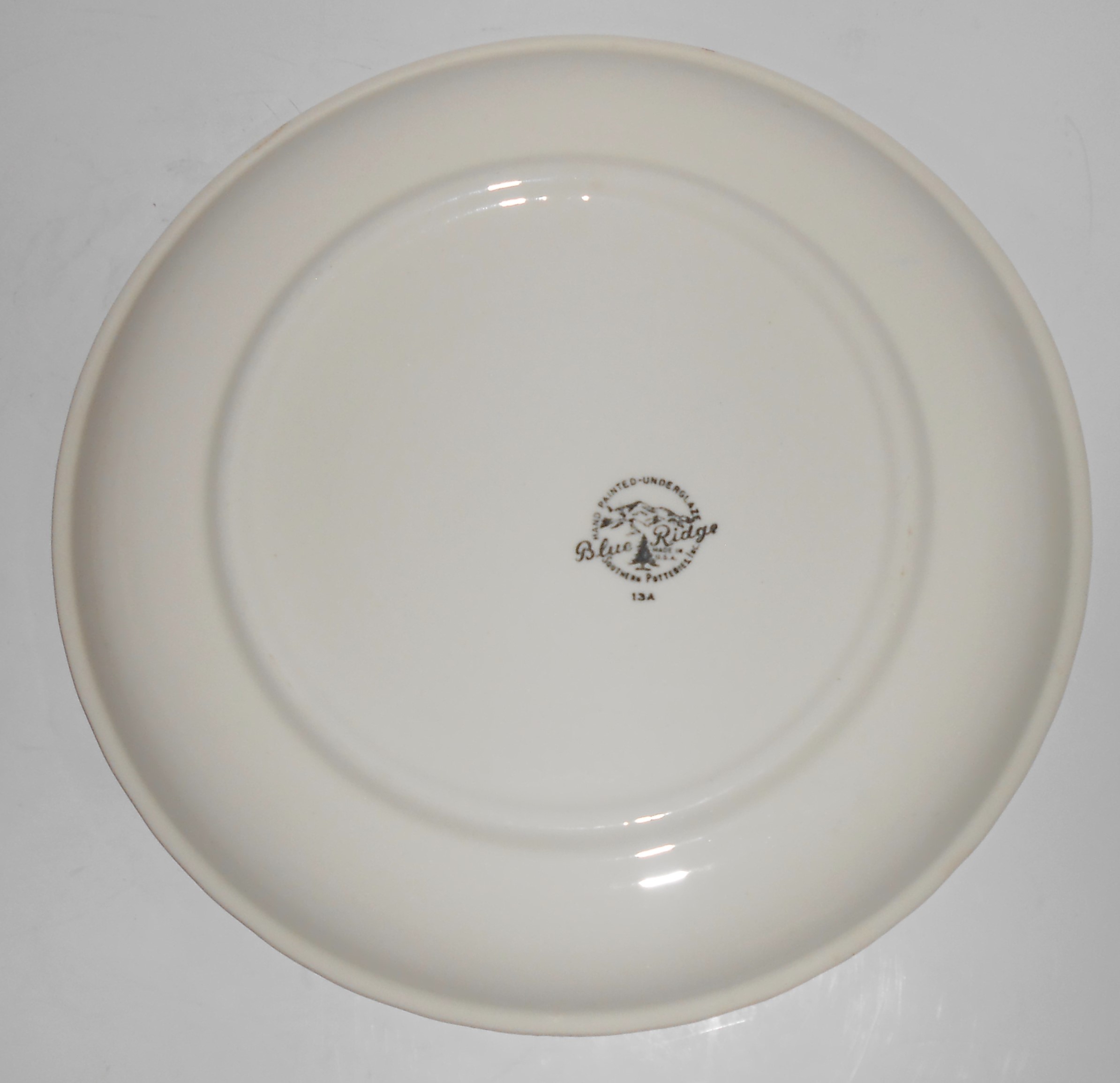 Blue Ridge Southern Pottery Piedmont Plaid Lunch Plate