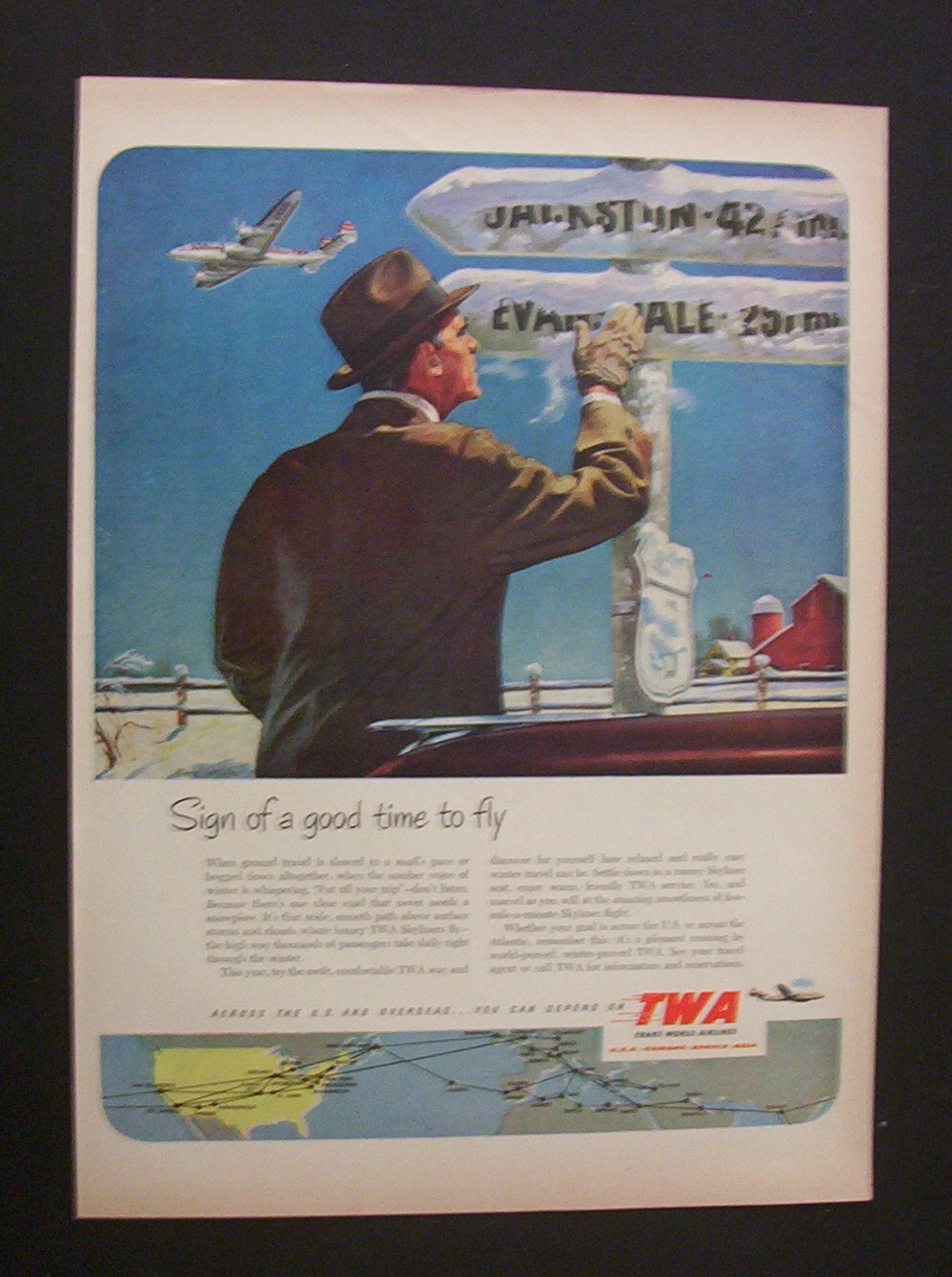 Vintage Ad: 1951 TWA