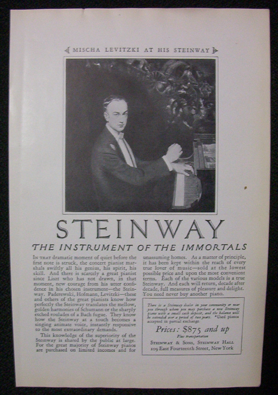 1925  Steinway With Mischa Levitzki
