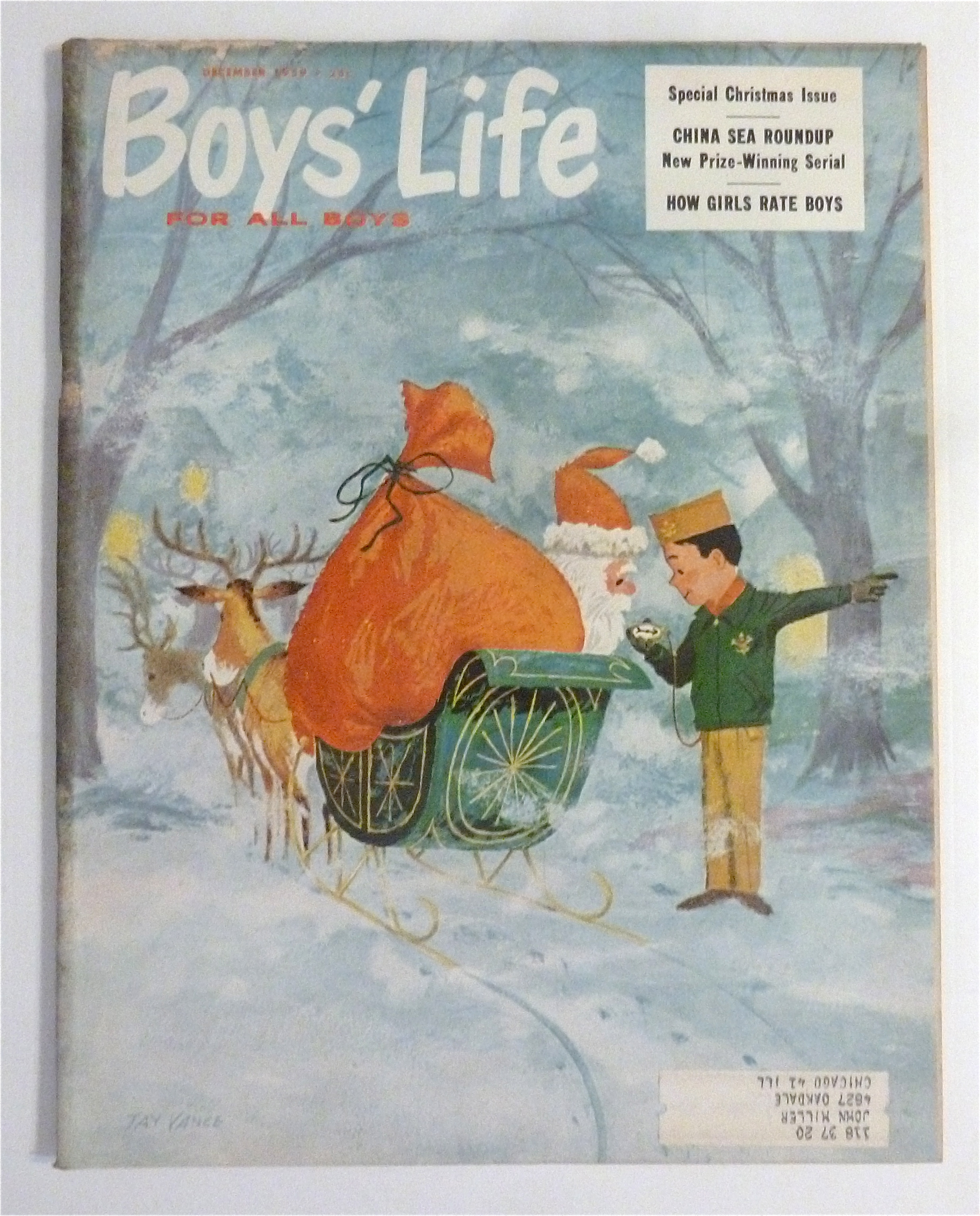 Boys Life Magazine December 1959 How Girls Rate Boys