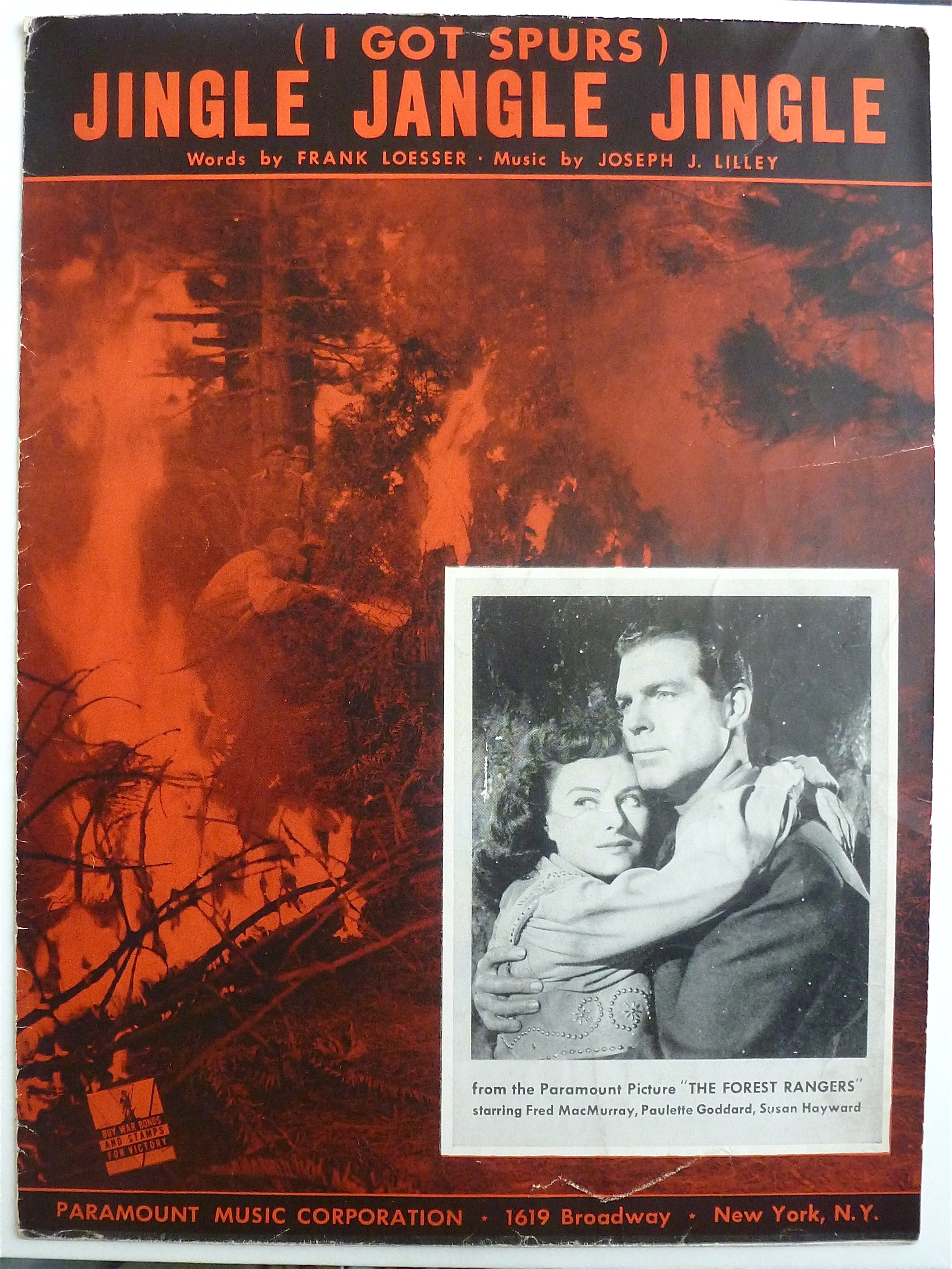 Sheet Music For 1942 Jingle Jangle Jingle (I Got Spurs)