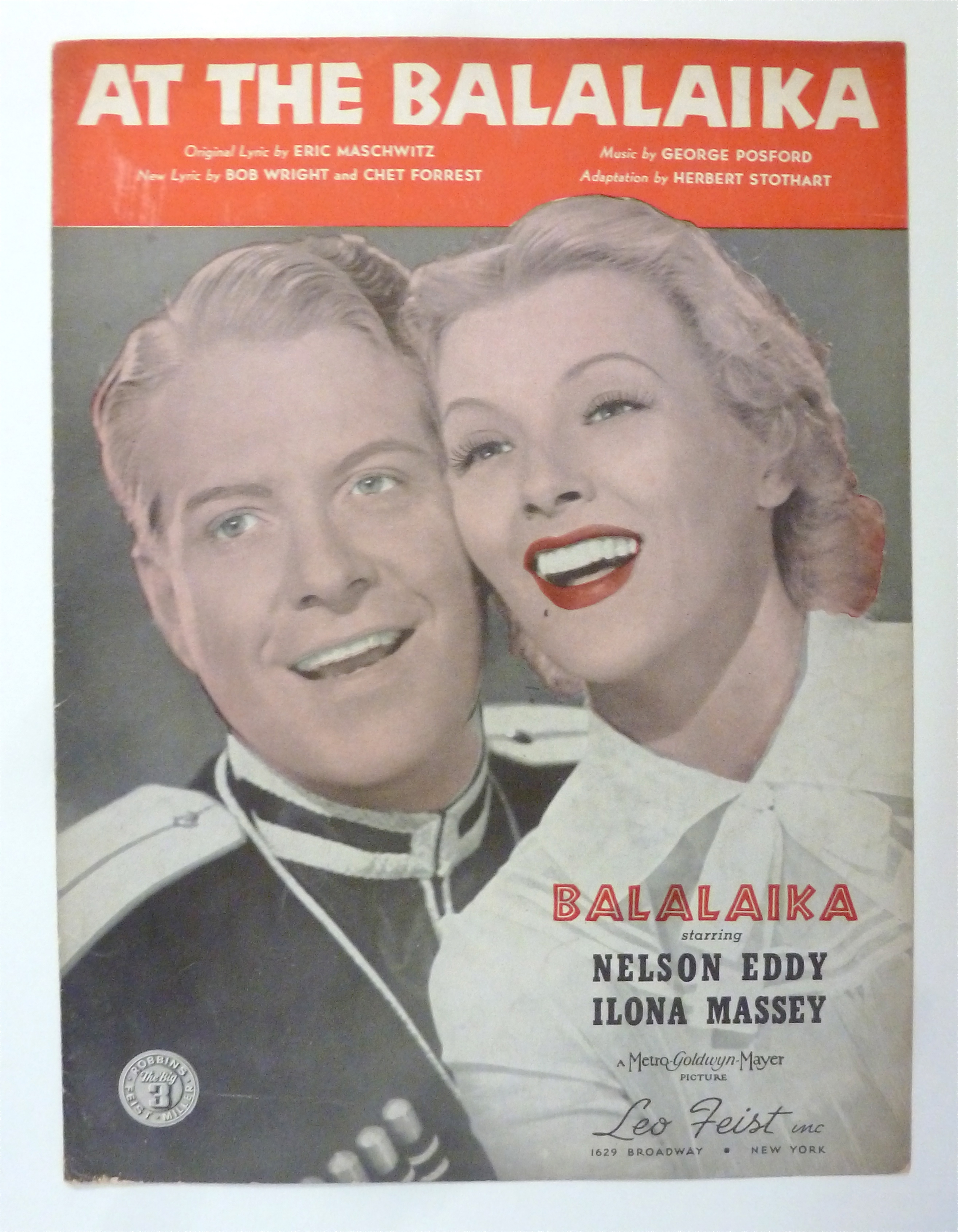 Sheet Music For 1939 At The Balalaika