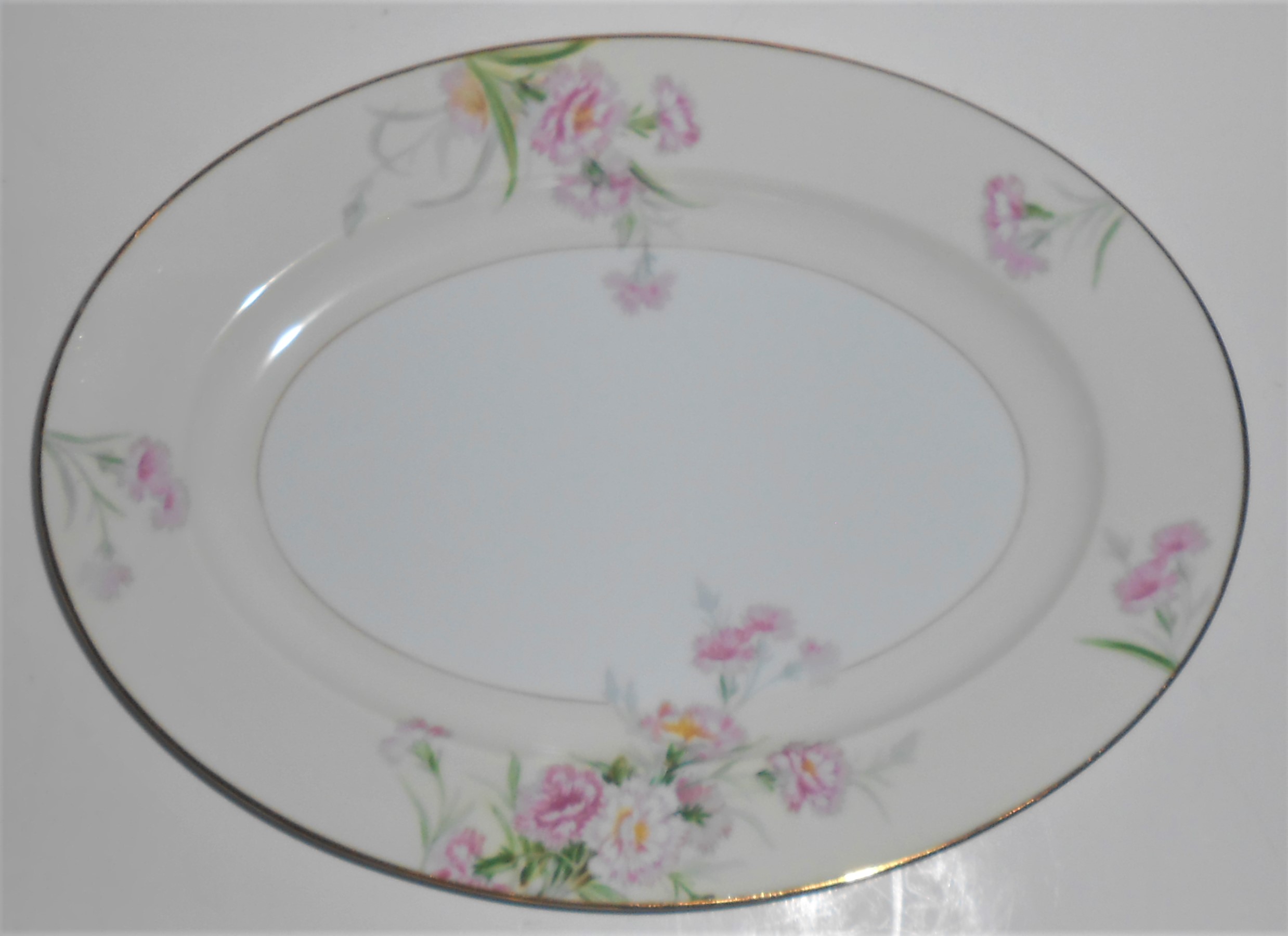 Noritake China Porcelain Mystery 1 Pink Carnation Platt