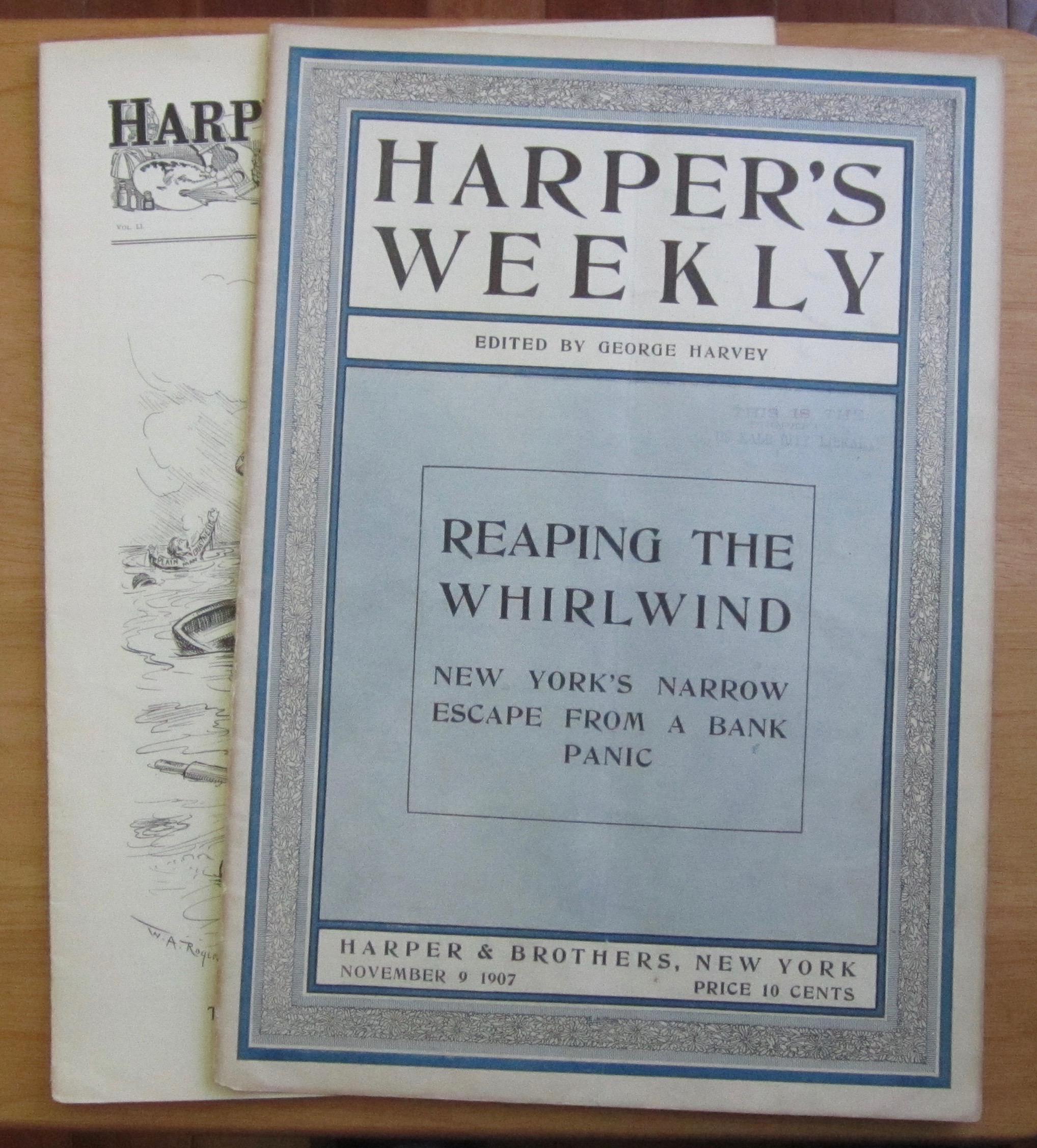 Harper's Weekly Magazine November 9, 1907 Whirlwind