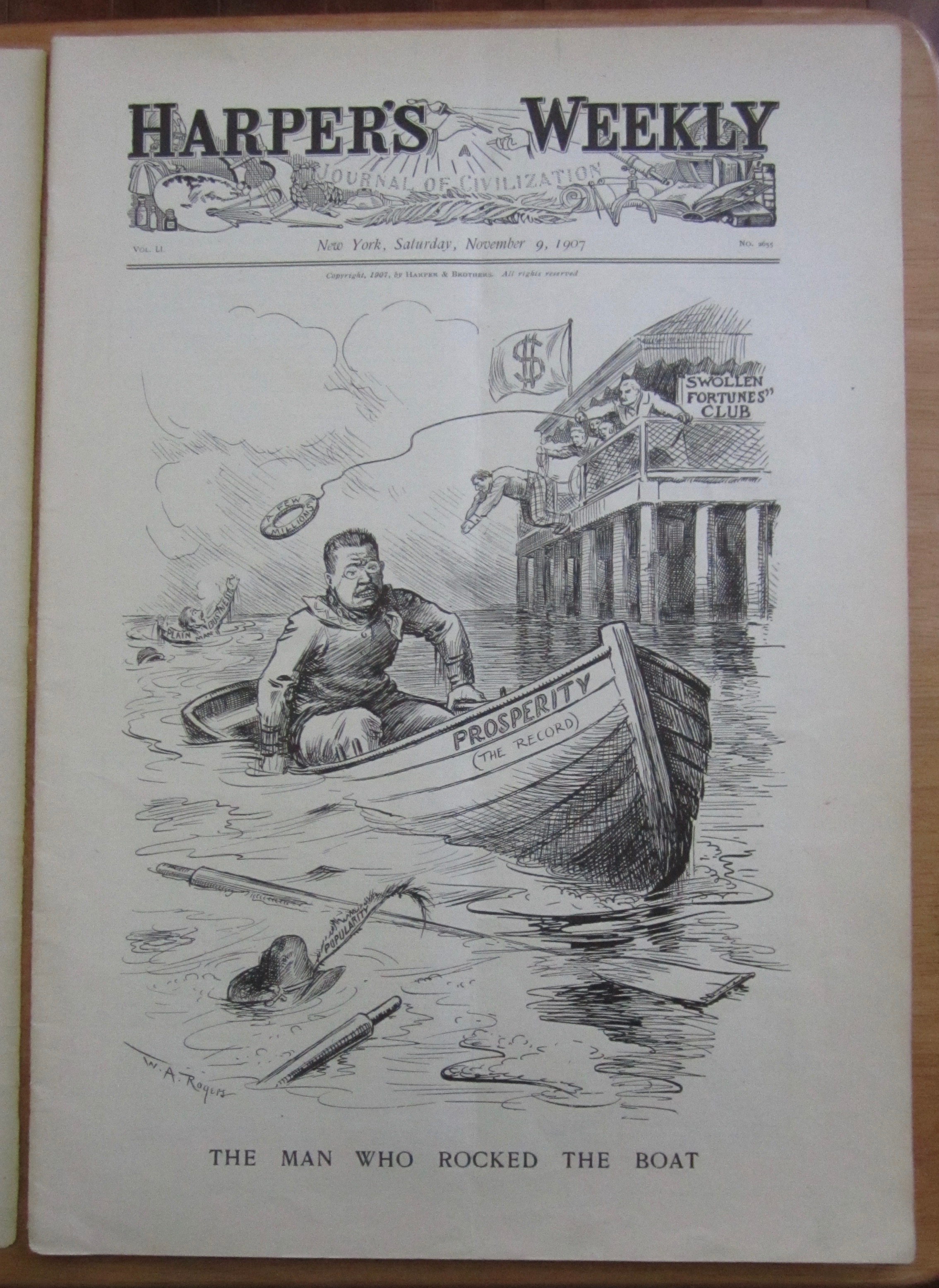 Harper's Weekly Magazine November 9, 1907 Whirlwind