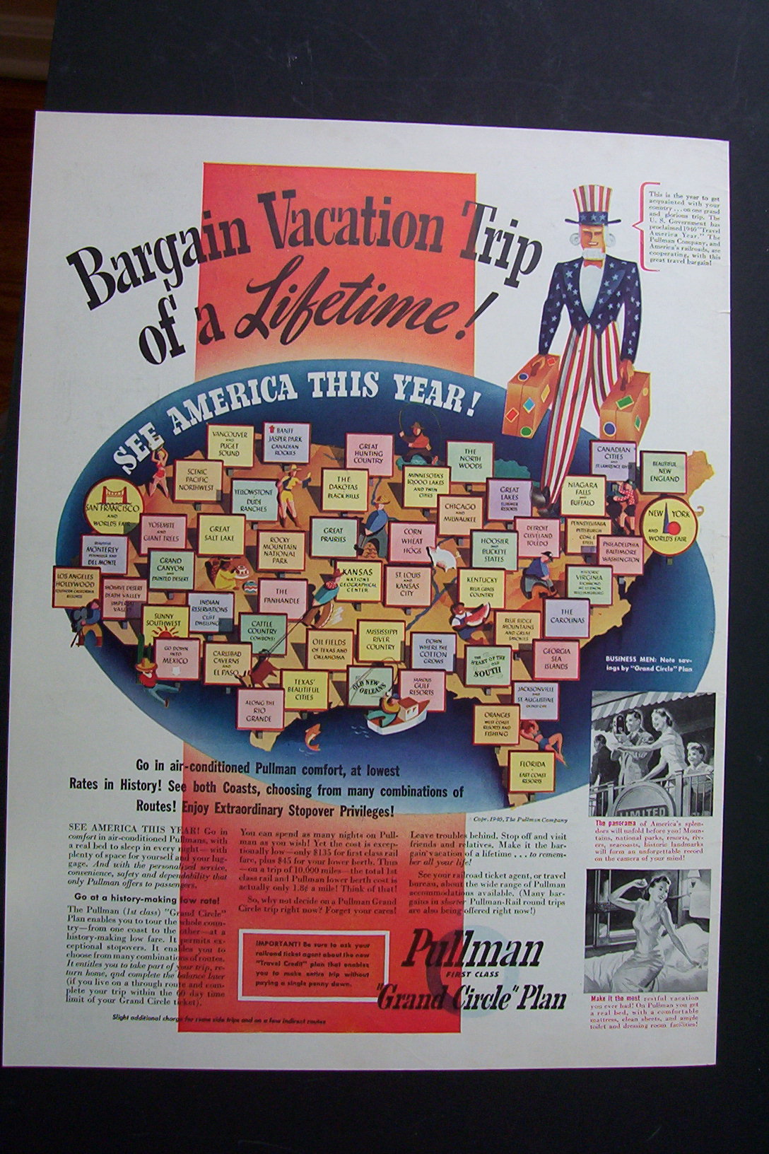 1940 Pullman with Bargain Vacation Trip of a Lifetime