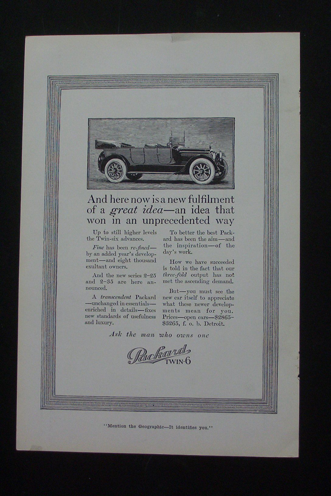 1916 Packard Twin-Six with a Packard