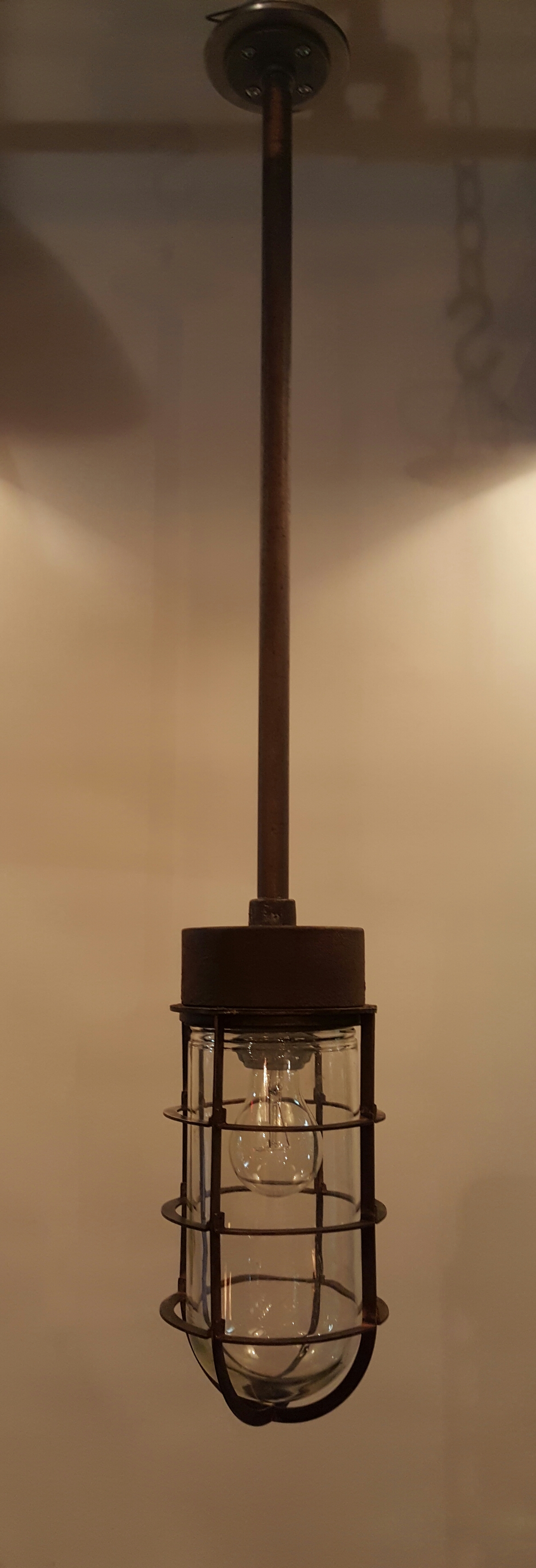 Brass Industrial Light   #1783