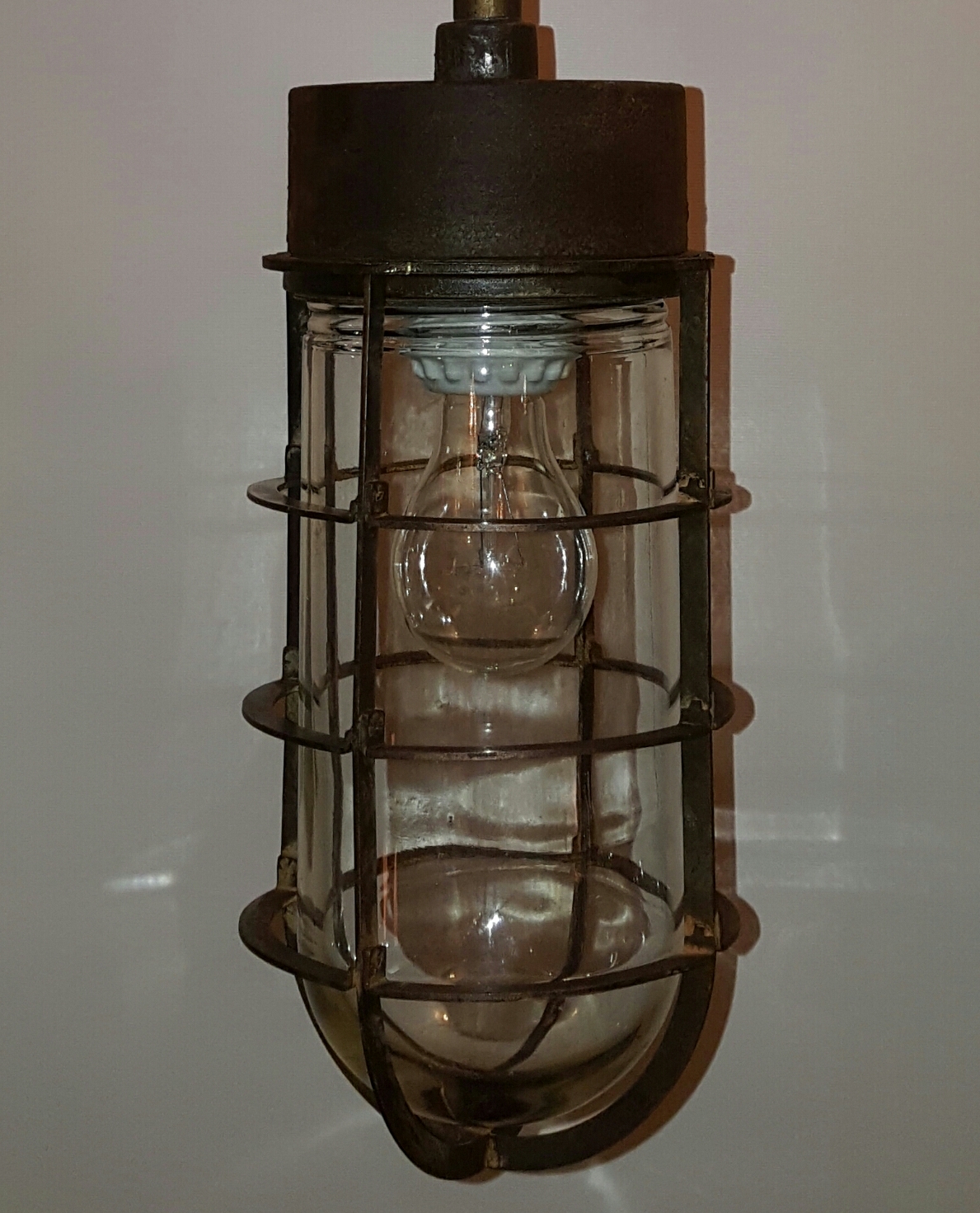 Brass Industrial Light   #1783