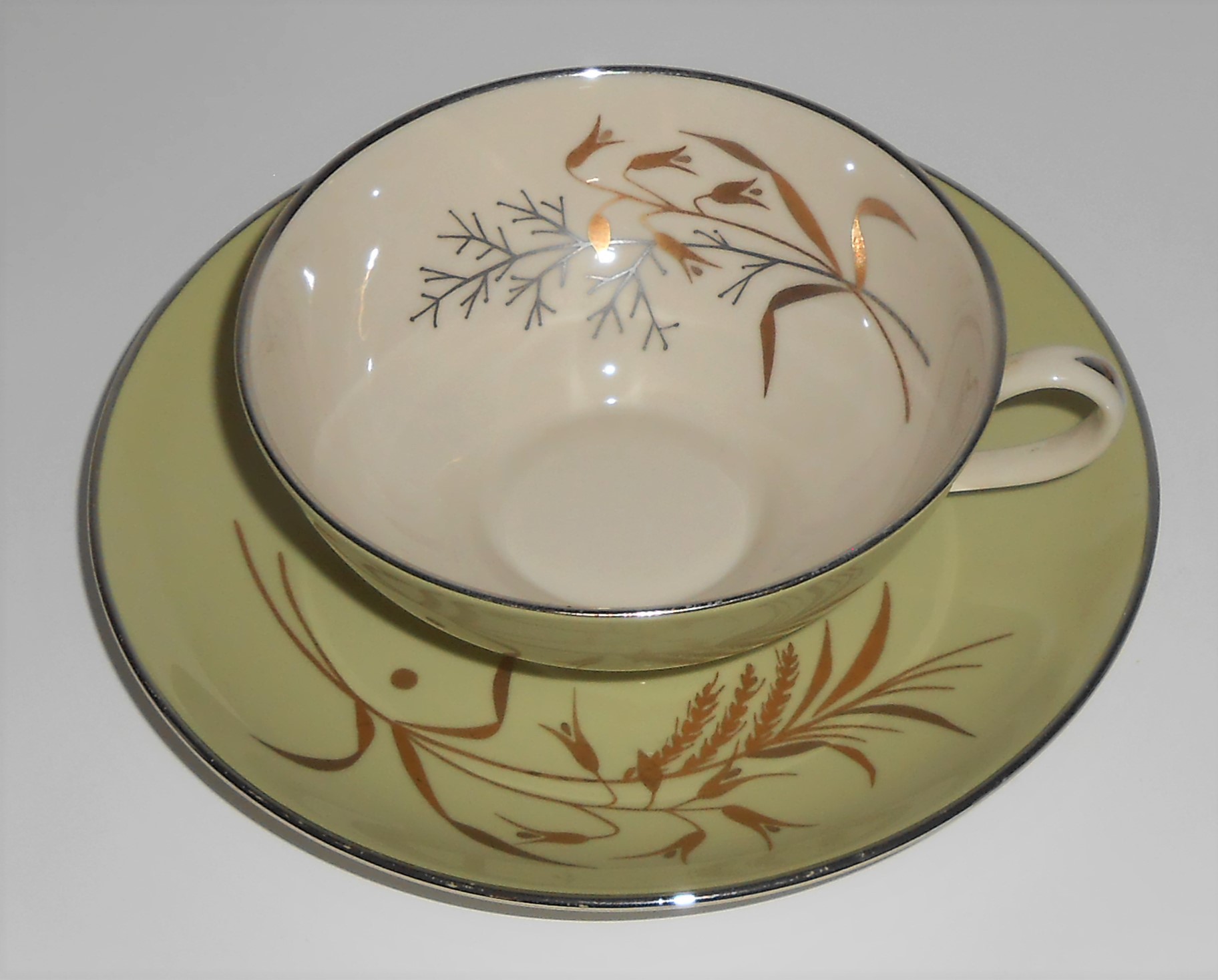 Franciscan Pottery China Willow Bouquet Cup/Saucer Set