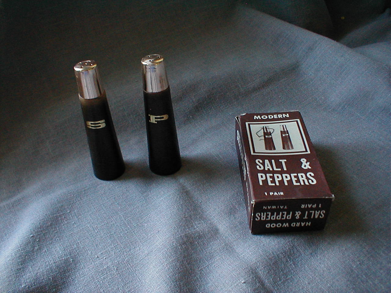 Miniature Wooden Salt and Pepper Shakers