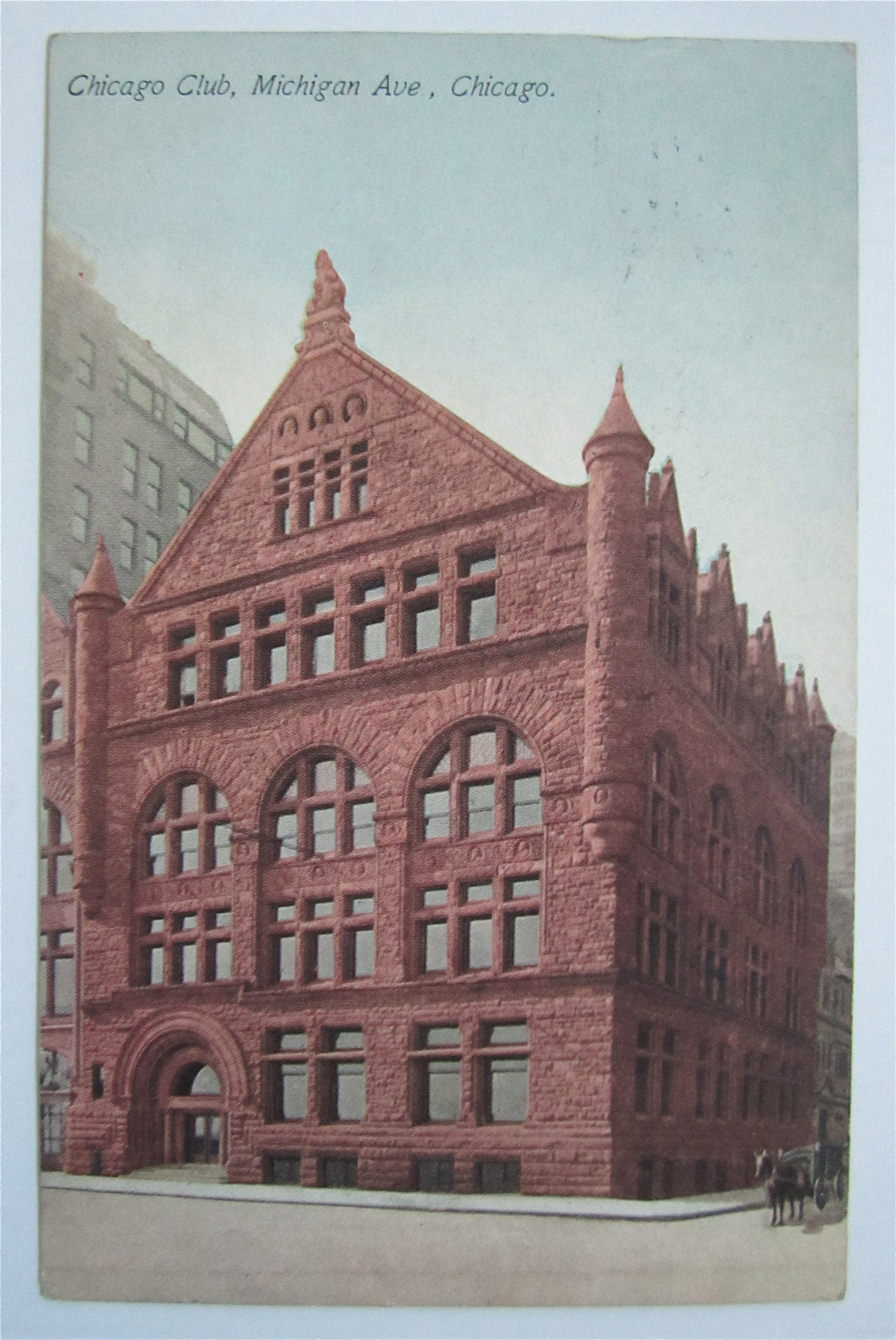 Chicago Club, Michigan Avenue, Chicago Postcard