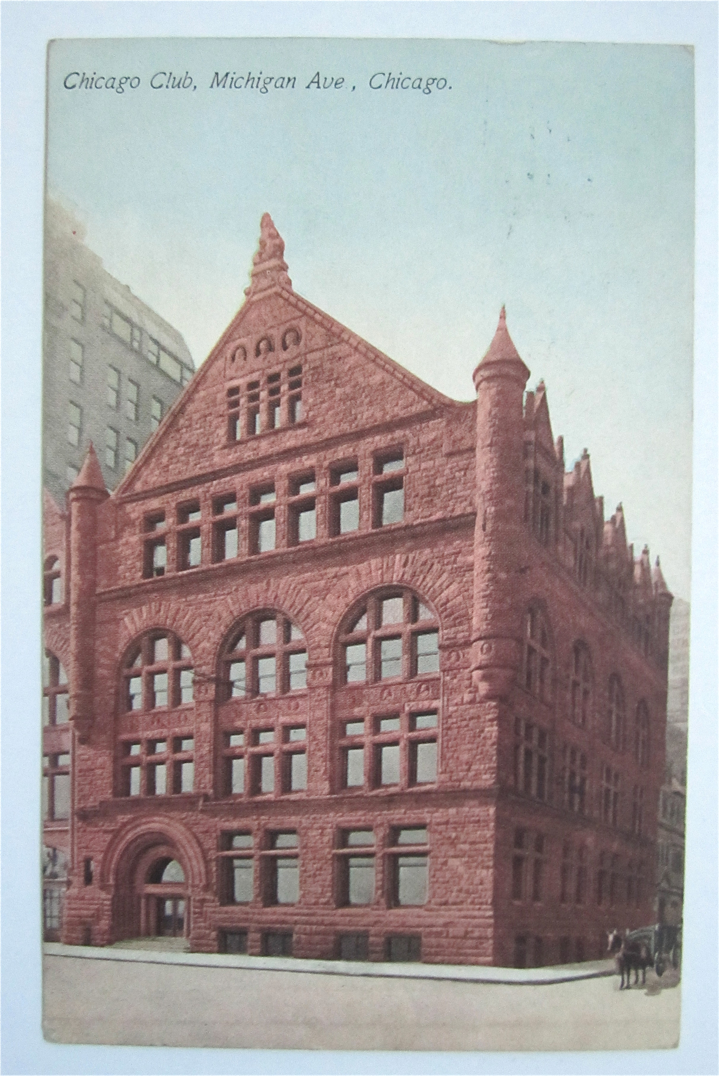 Chicago Club, Michigan Avenue, Chicago Postcard