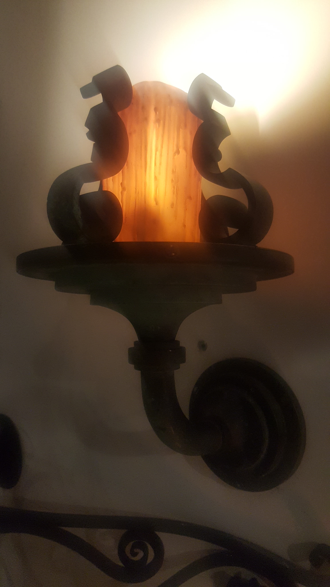 Bronze wall sconce light #3096