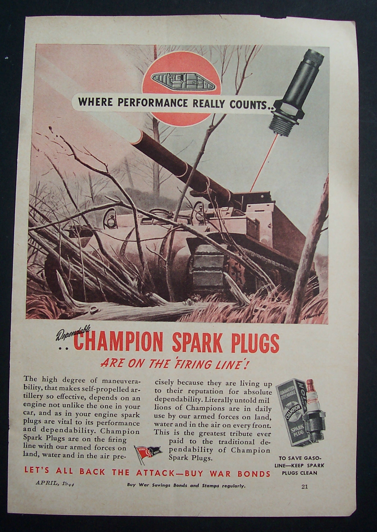 1944  Champion  Spark  Plugs