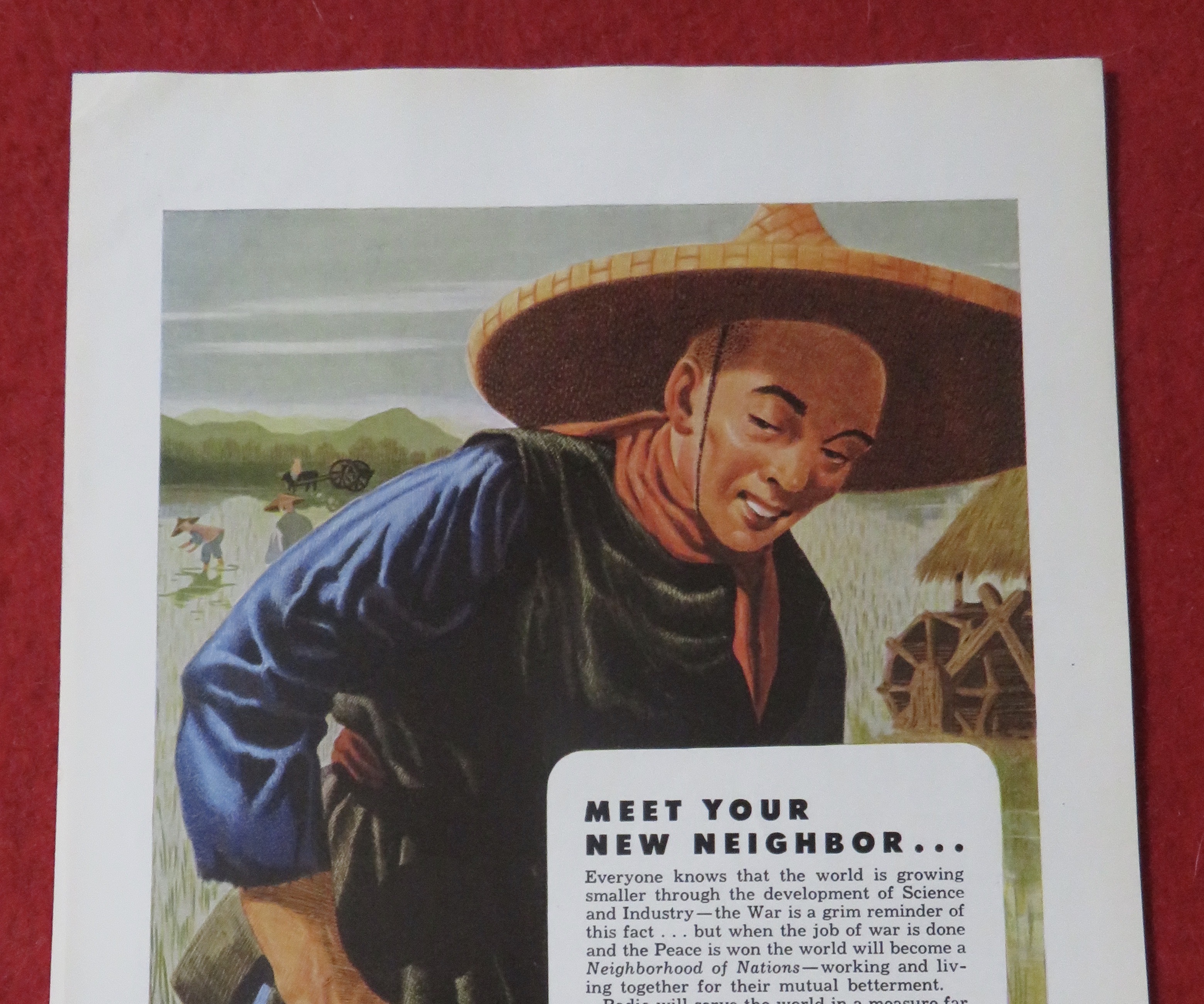 1944 Hallicrafters Radio with Chinese Man Working