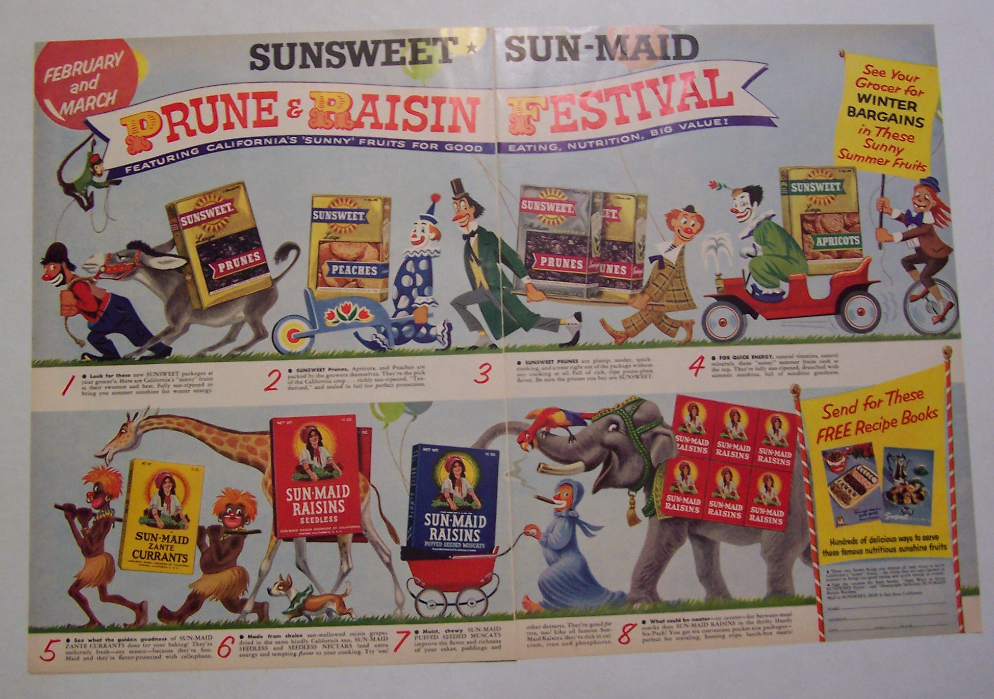 1955  Sun - Maid  &  Sun - Sweet  Festival