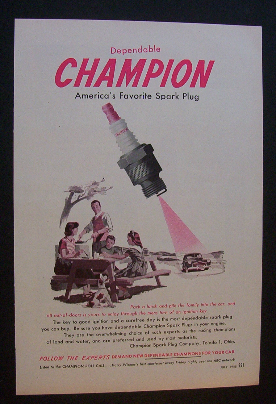 1948 Champion Spark Plugs