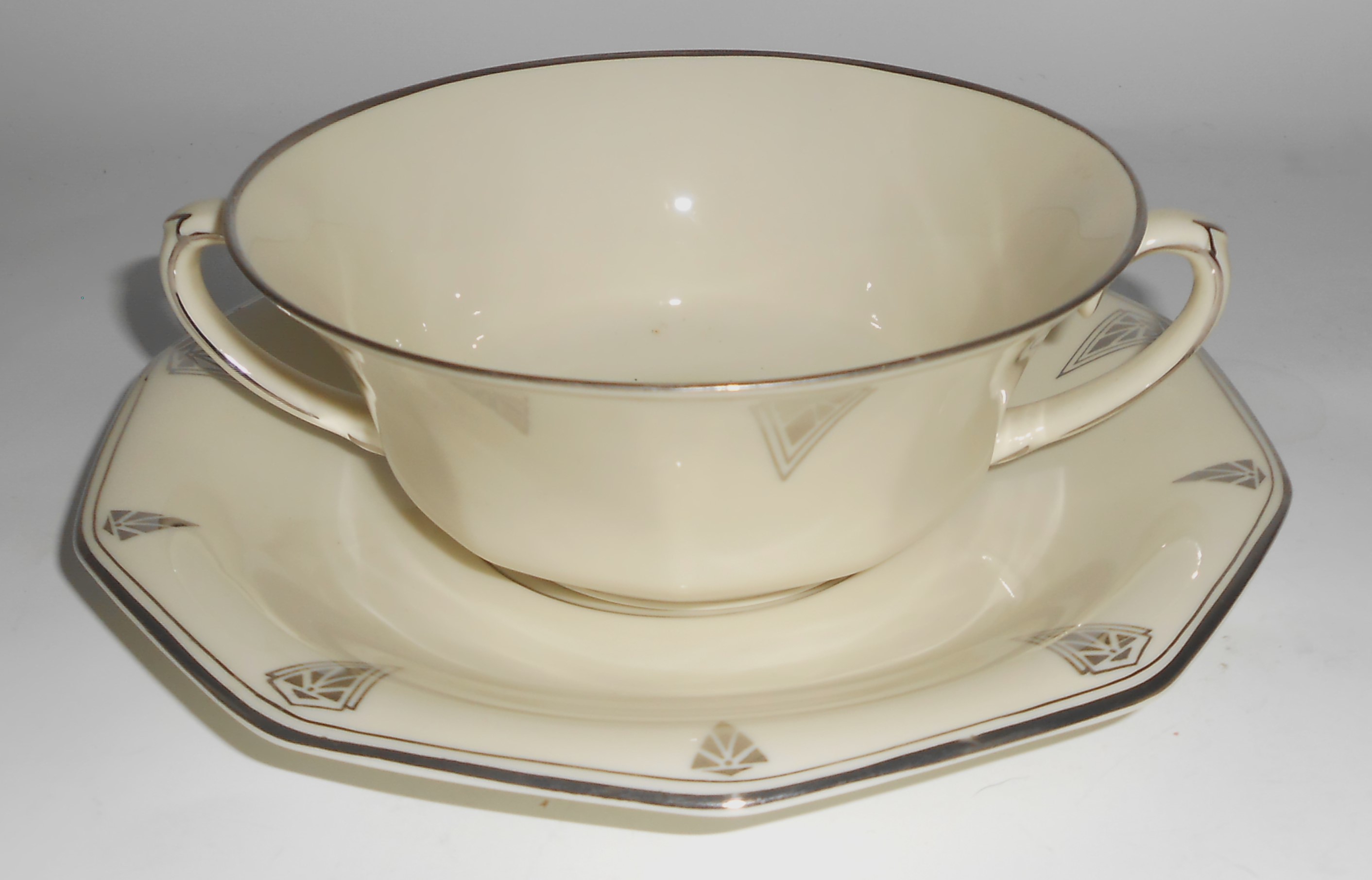 Community Porcelain China Bavaria Platinum Art Deco Dea