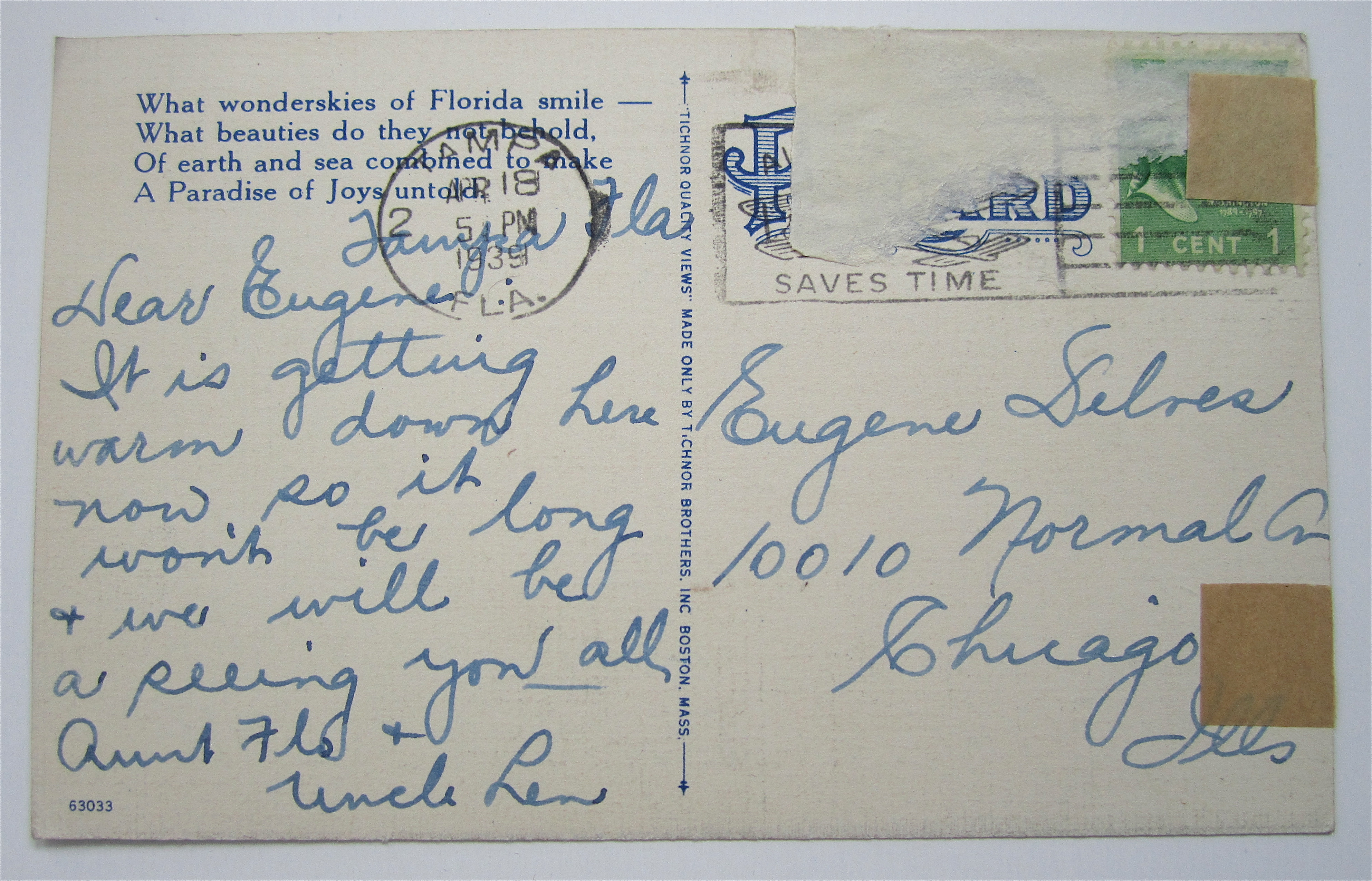 Florida Sunrise Postcard