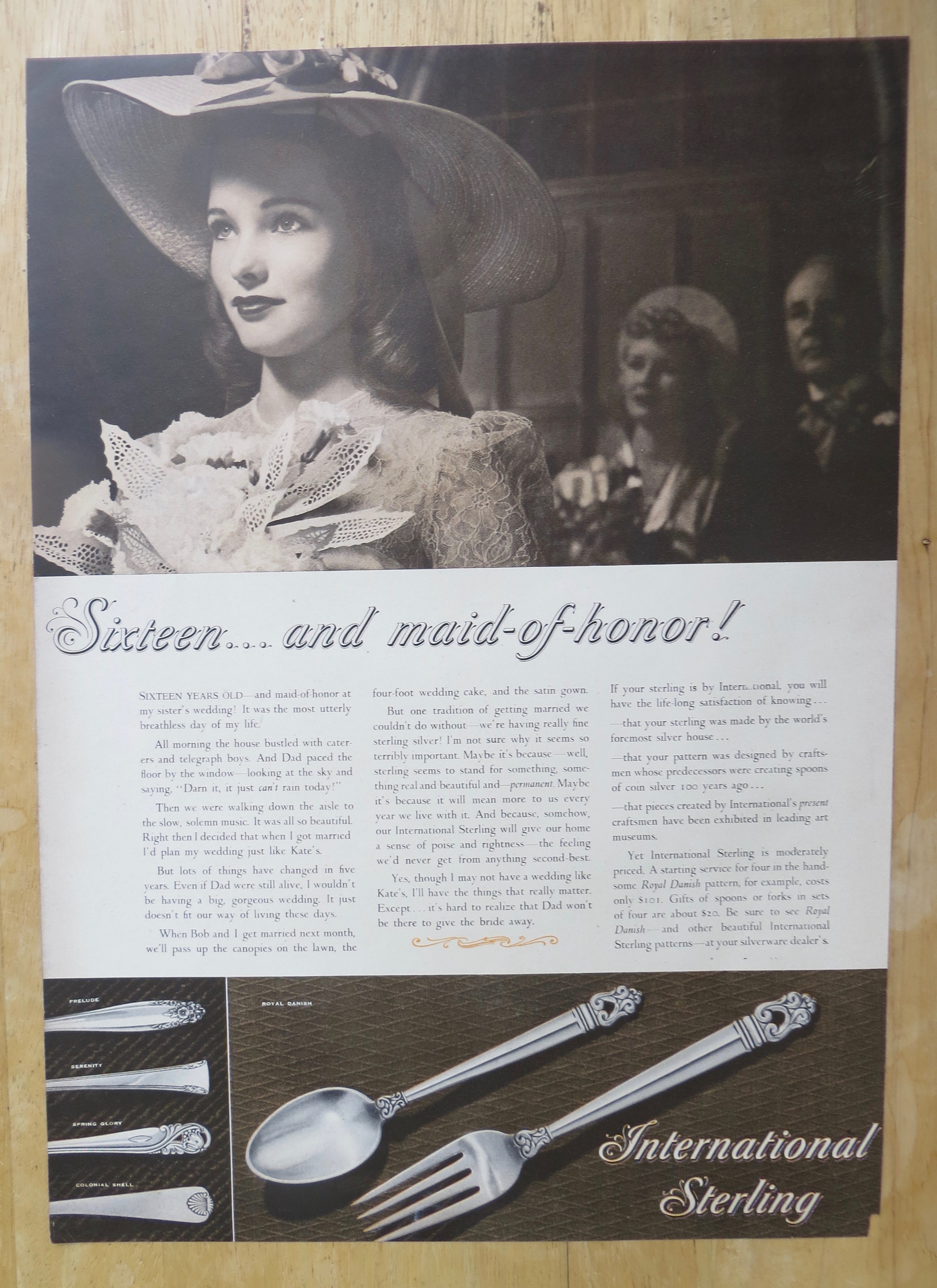 1942 International Sterling with Maid Of Honor