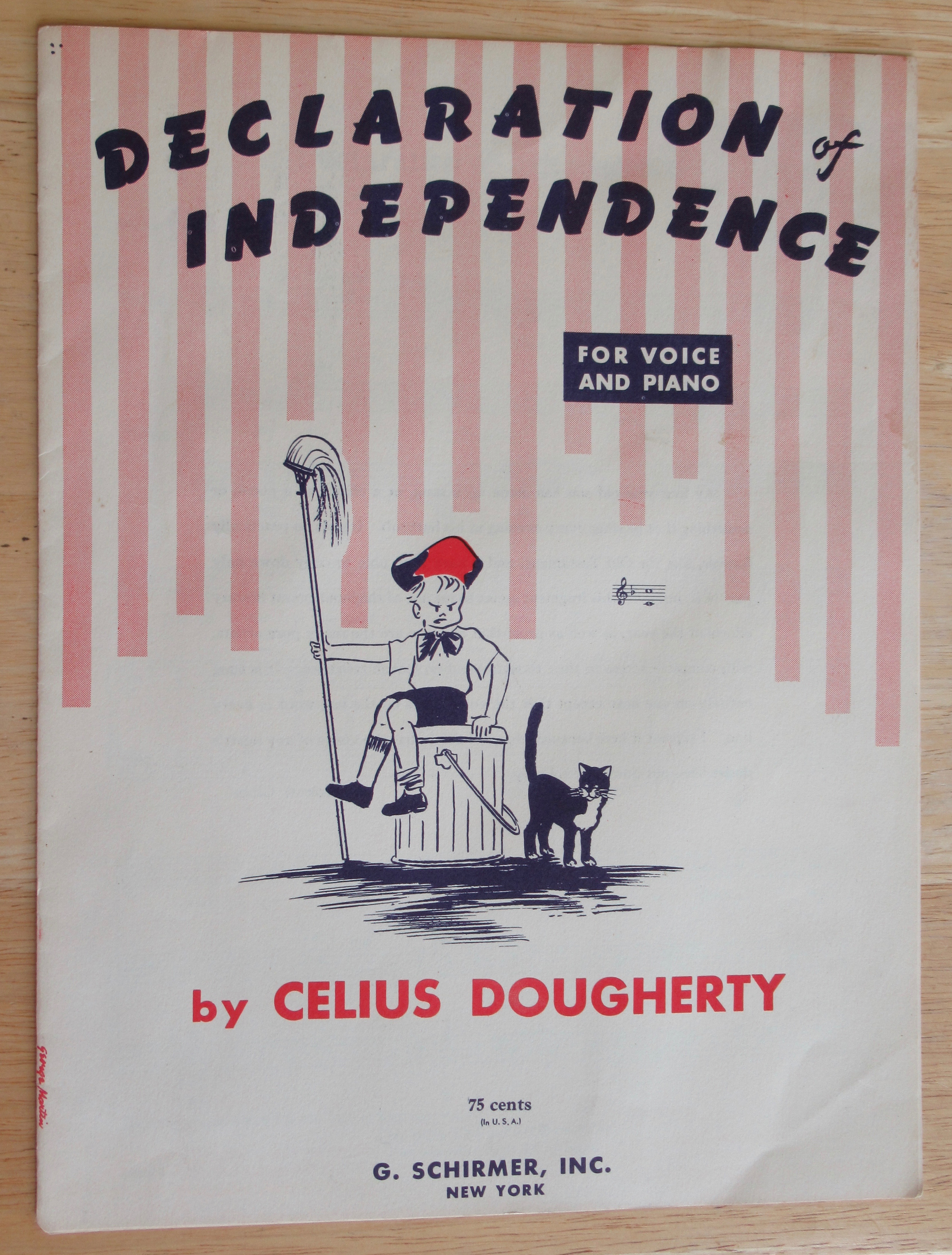 1948 Declaration Of Independence Sheet Music